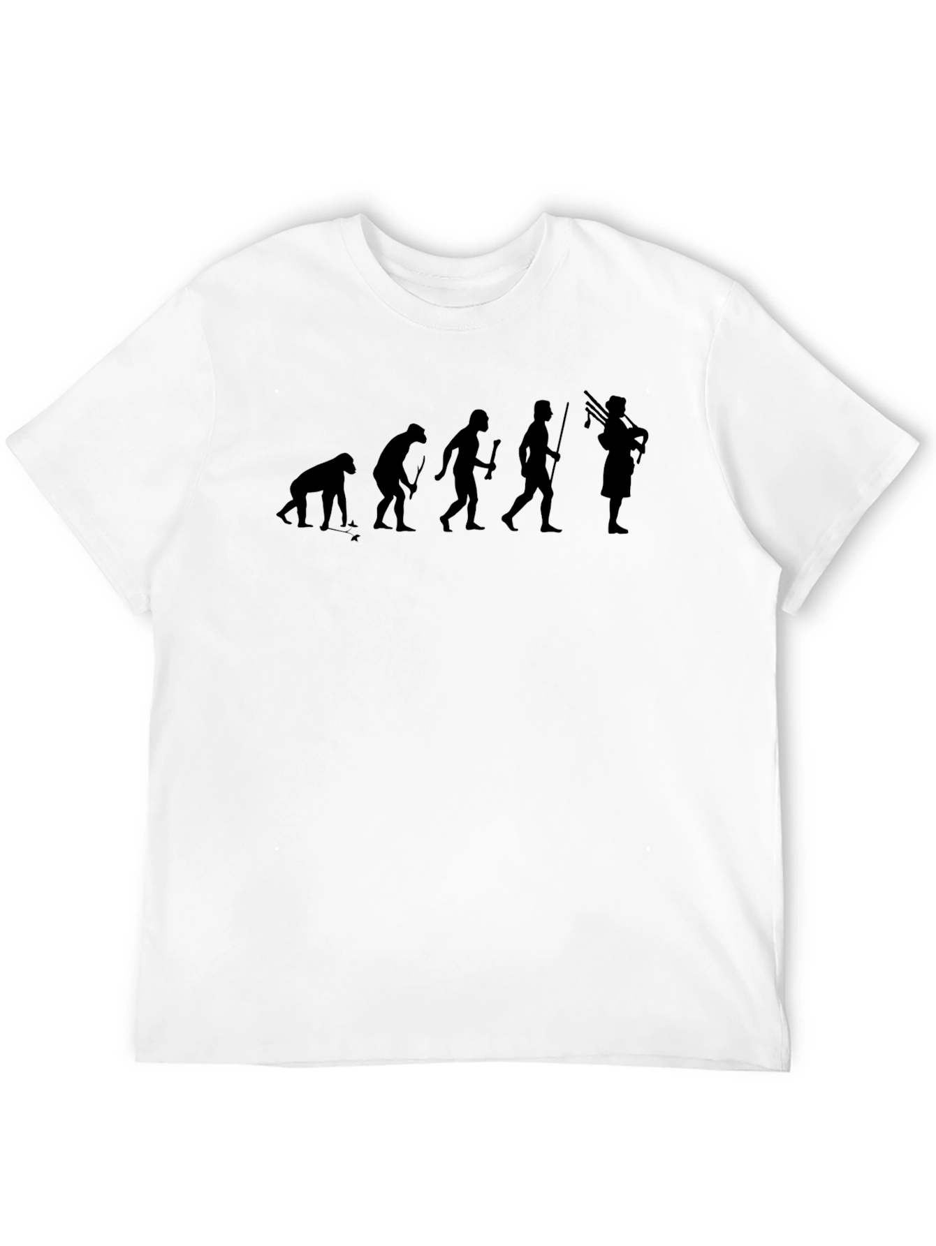 Evolution of Scottish Bagpiper T-Shirt
