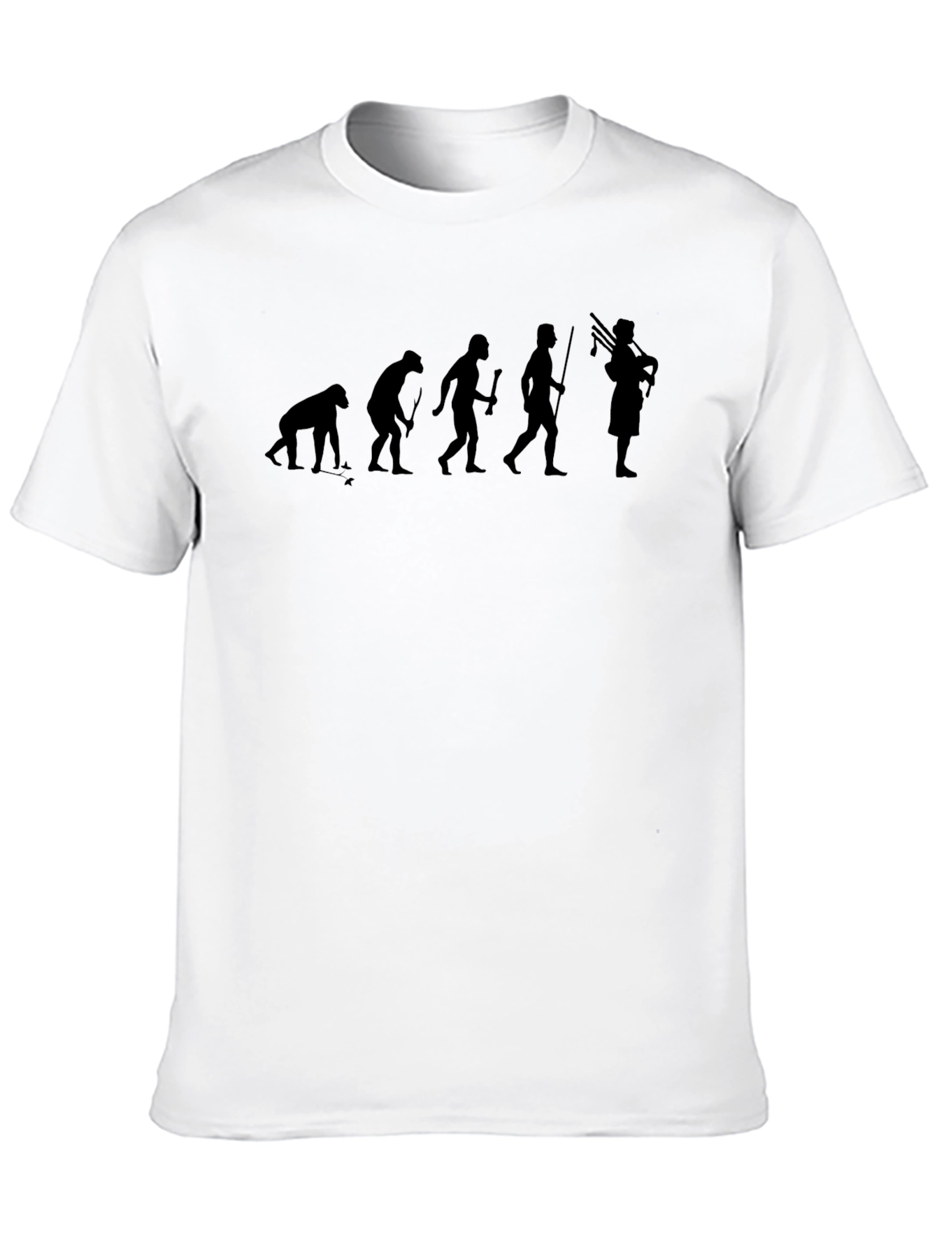 Evolution of Scottish Bagpiper T-Shirt