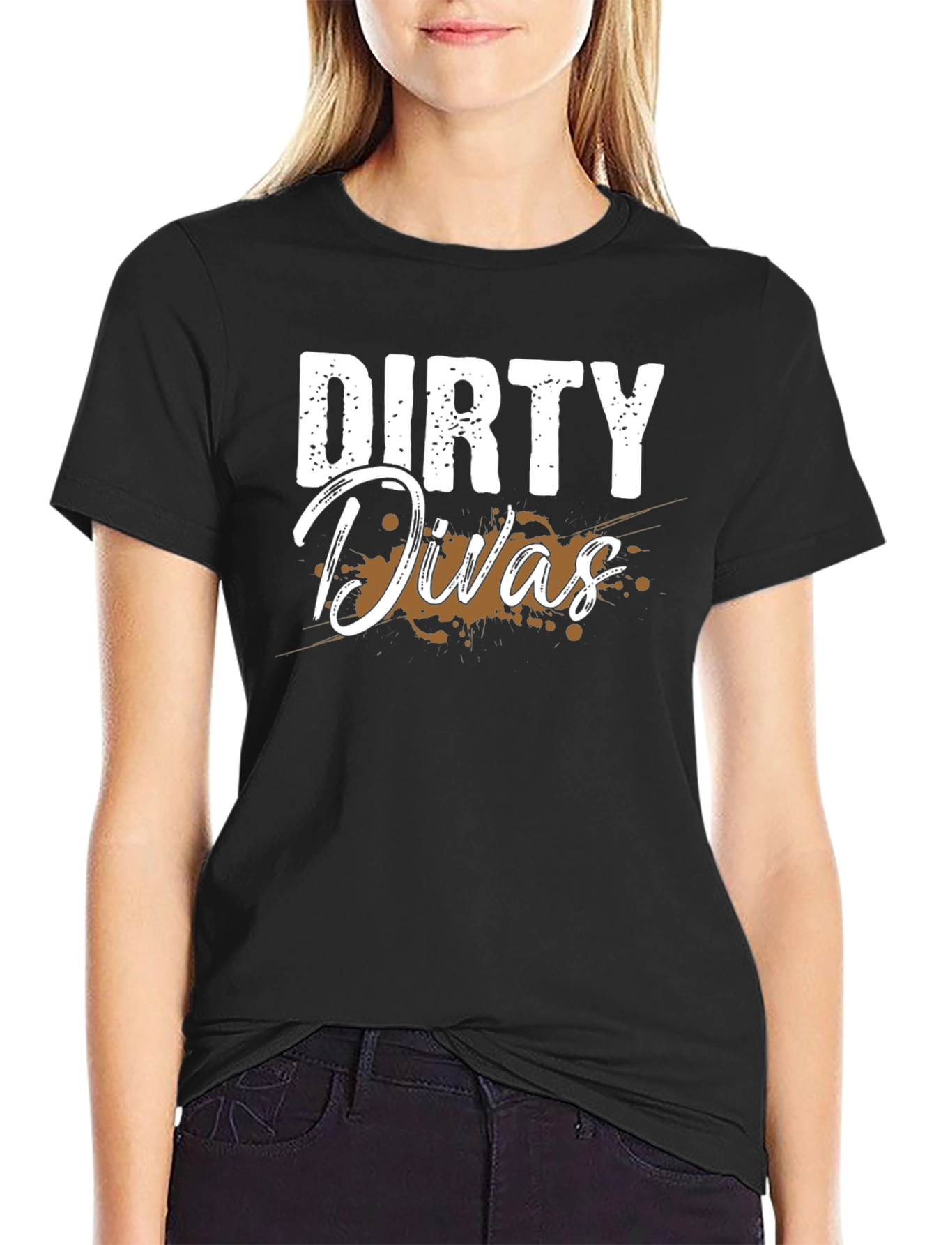 Dirty Divas Black Graphic T-Shirt