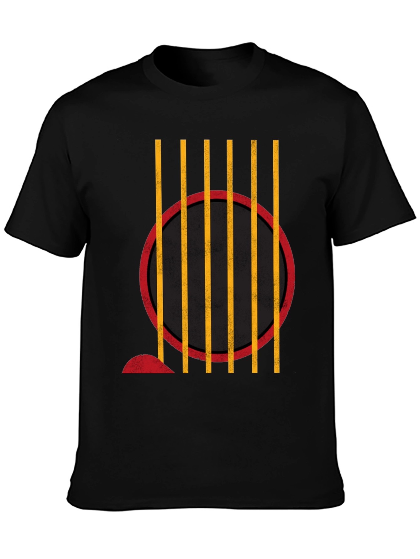 Abstract Graphic Print Crew Neck T-Shirt