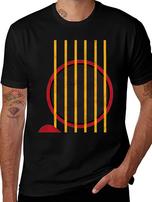 Abstract Graphic Print Crew Neck T-Shirt