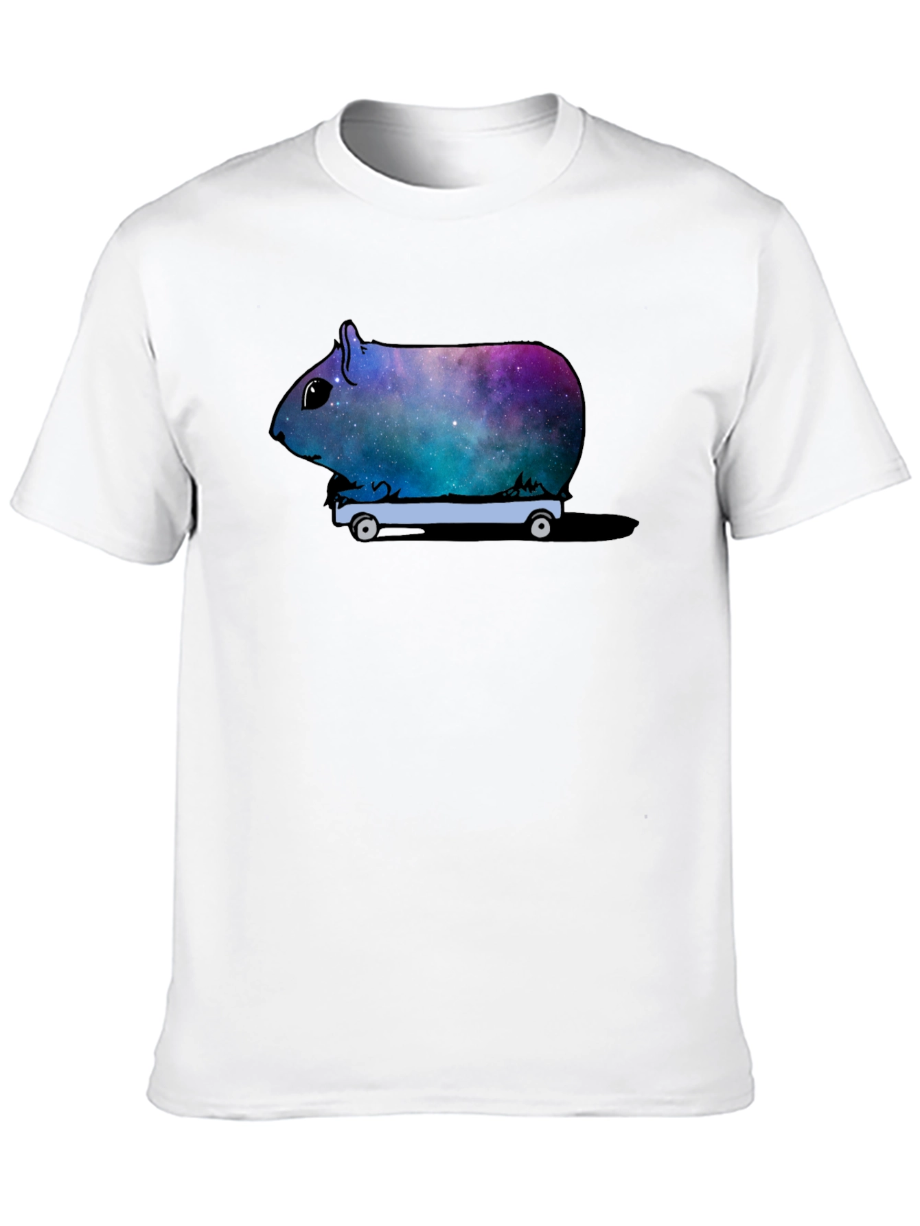 Cosmic Guinea Pig On Wheels T-Shirt