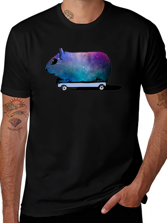 Cosmic Guinea Pig On Wheels T-Shirt