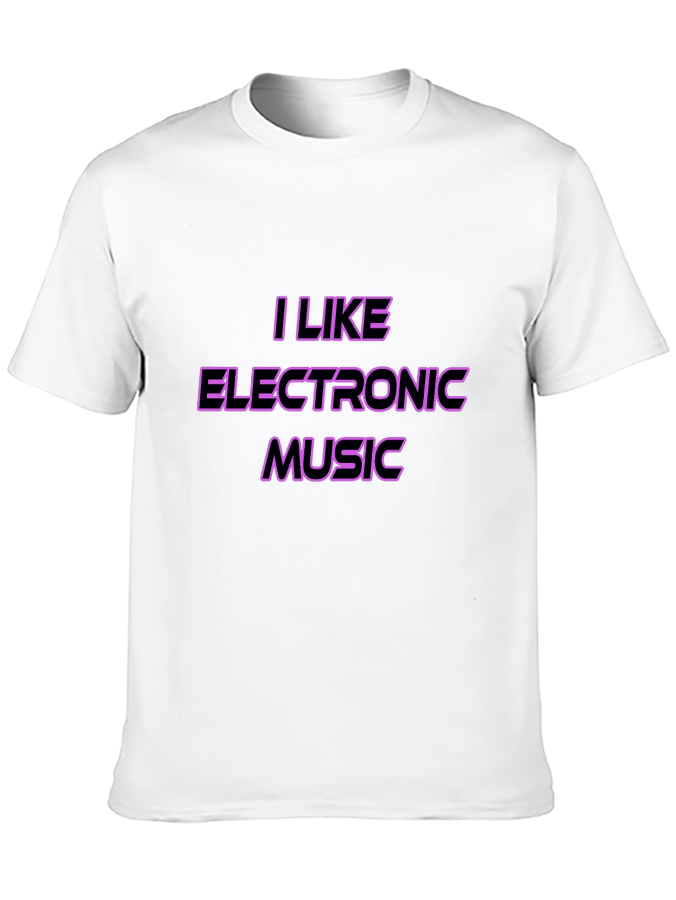 I Like Electronic Music Black T-Shirt