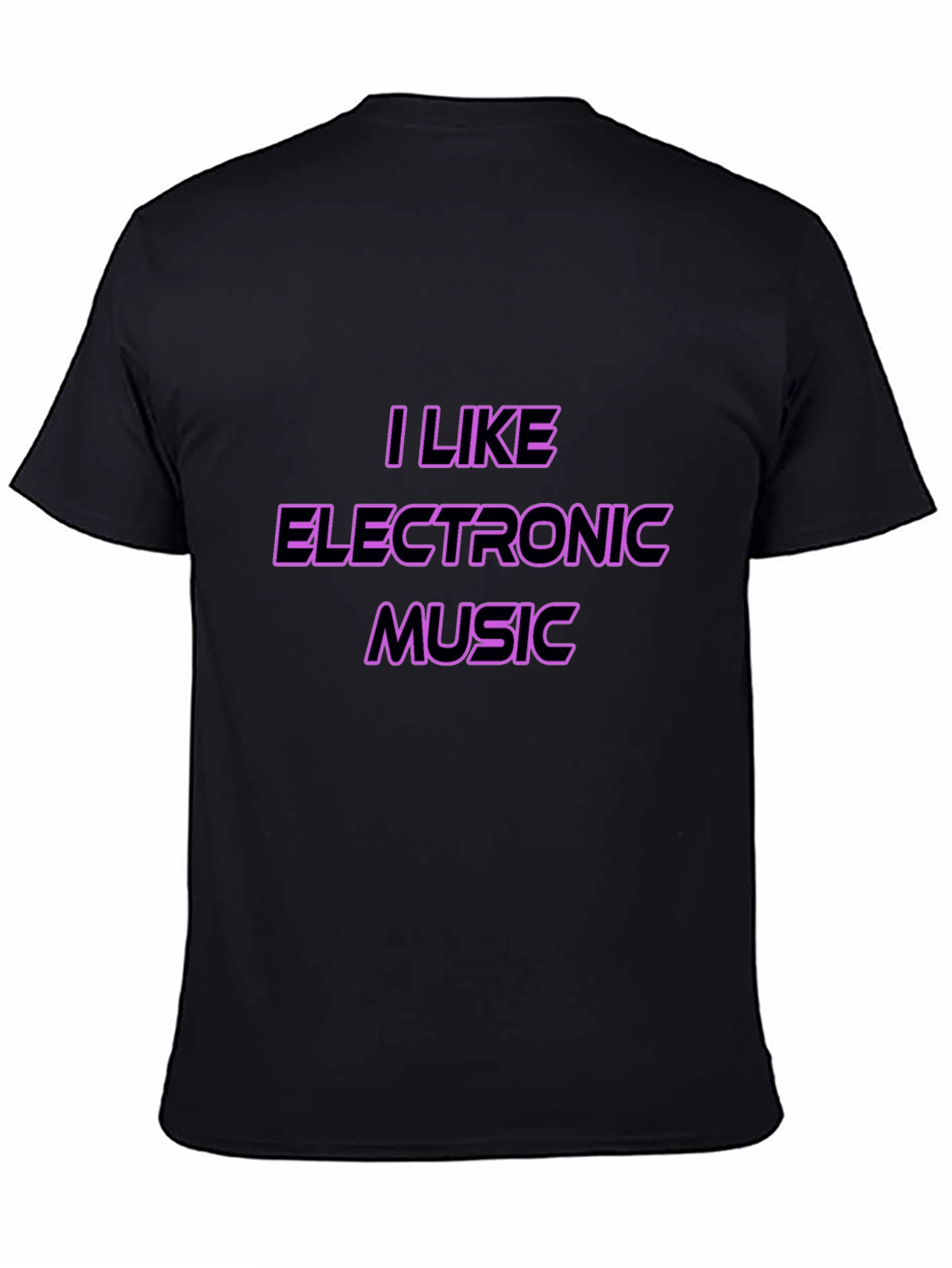 I Like Electronic Music Black T-Shirt