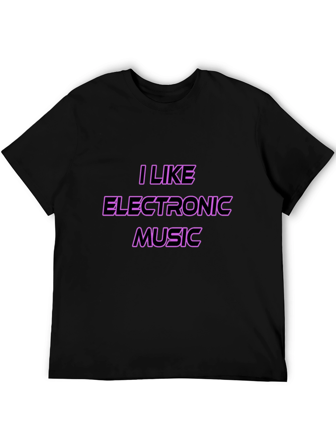 I Like Electronic Music Black T-Shirt