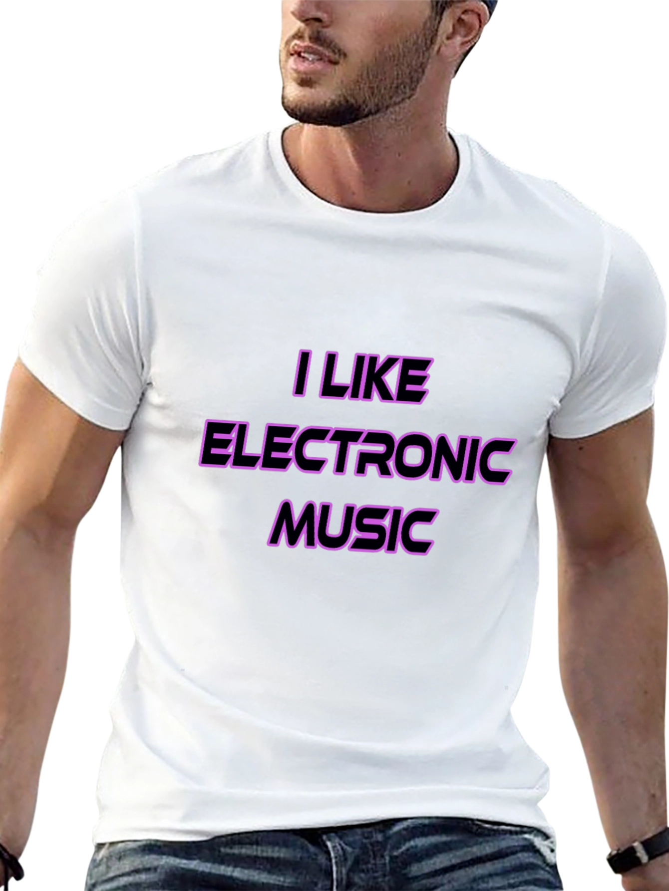 I Like Electronic Music Black T-Shirt