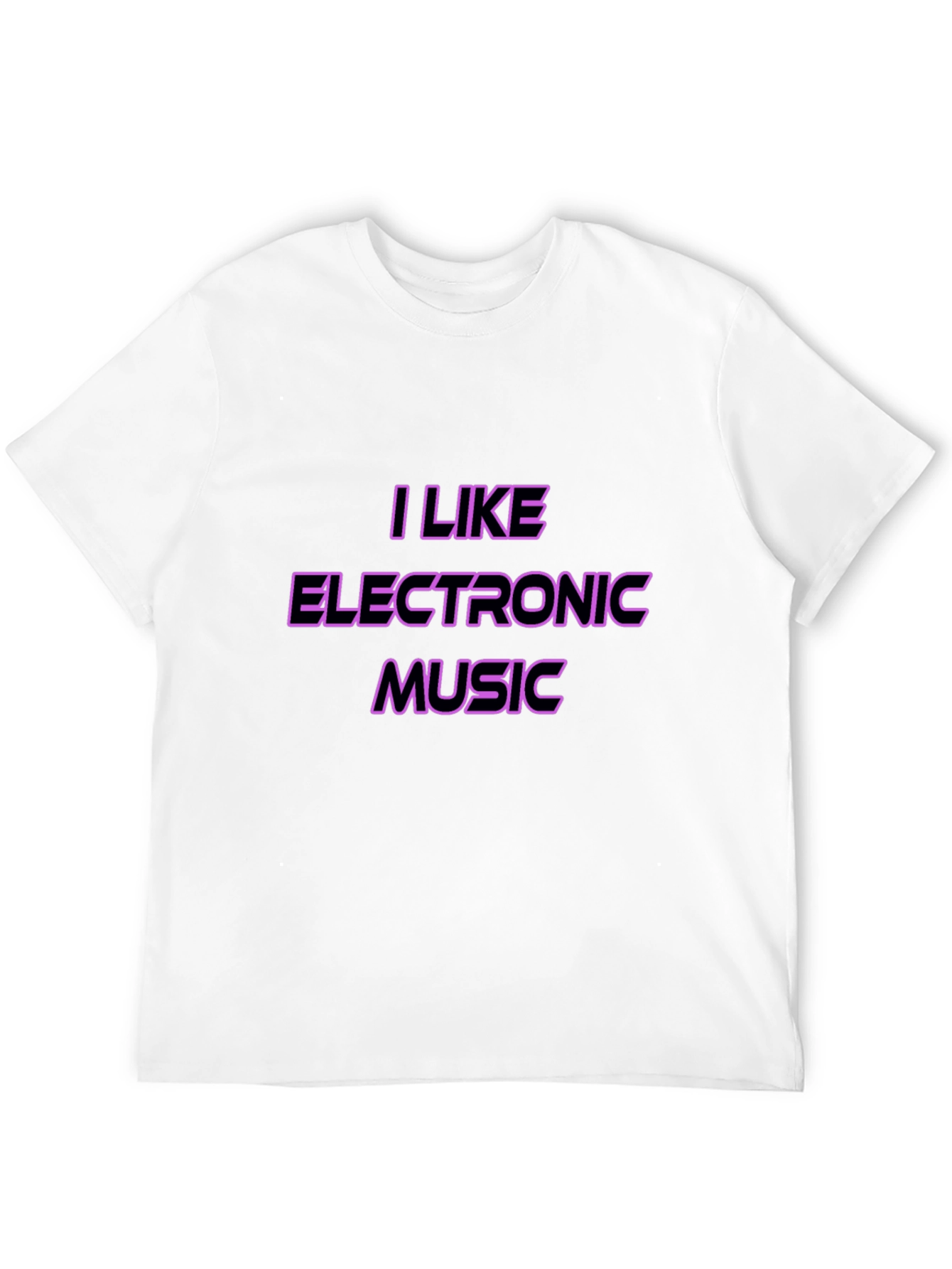 I Like Electronic Music Black T-Shirt