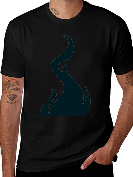 Flame Graphic Black T-Shirt