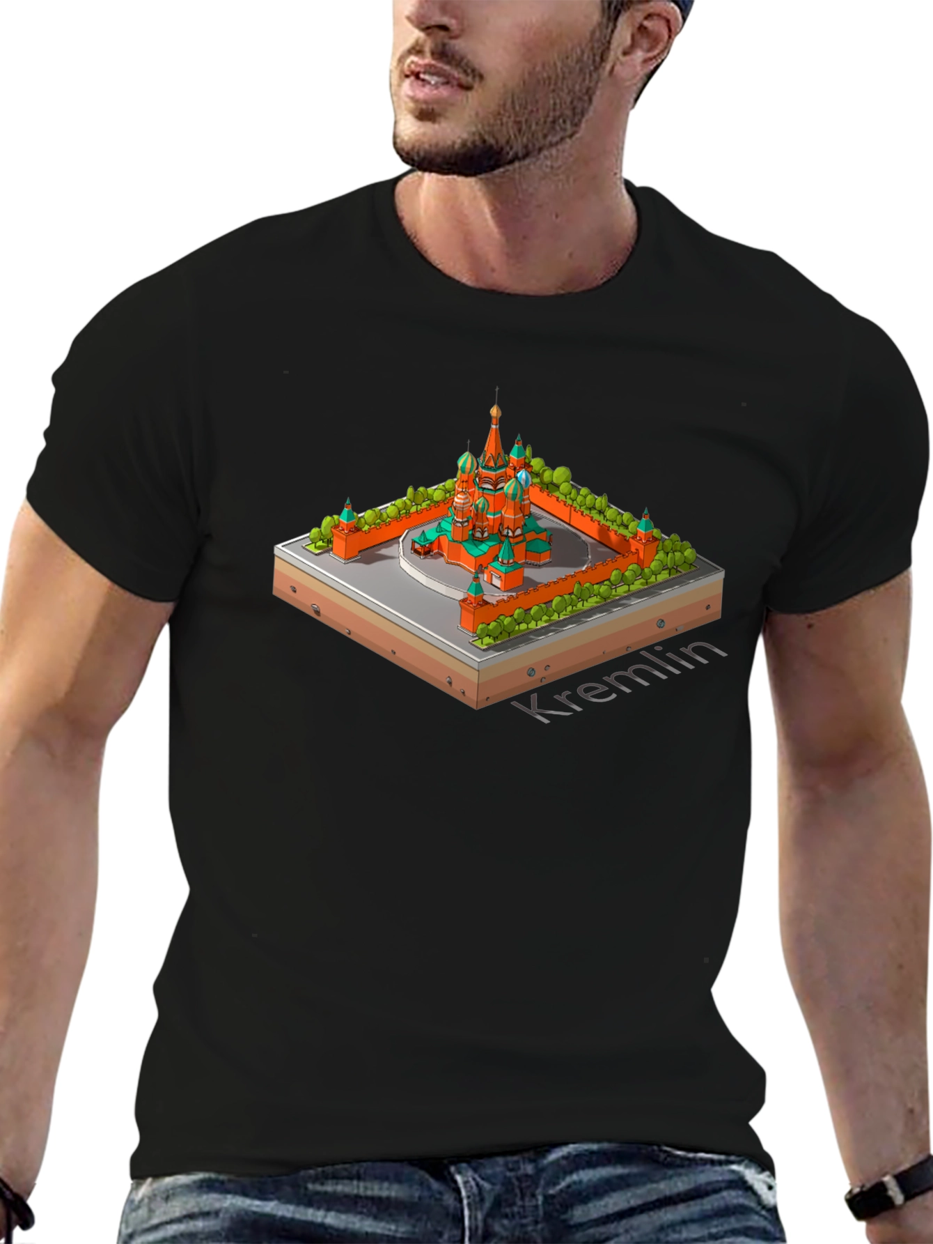 Kremlin Isometric Black T-Shirt