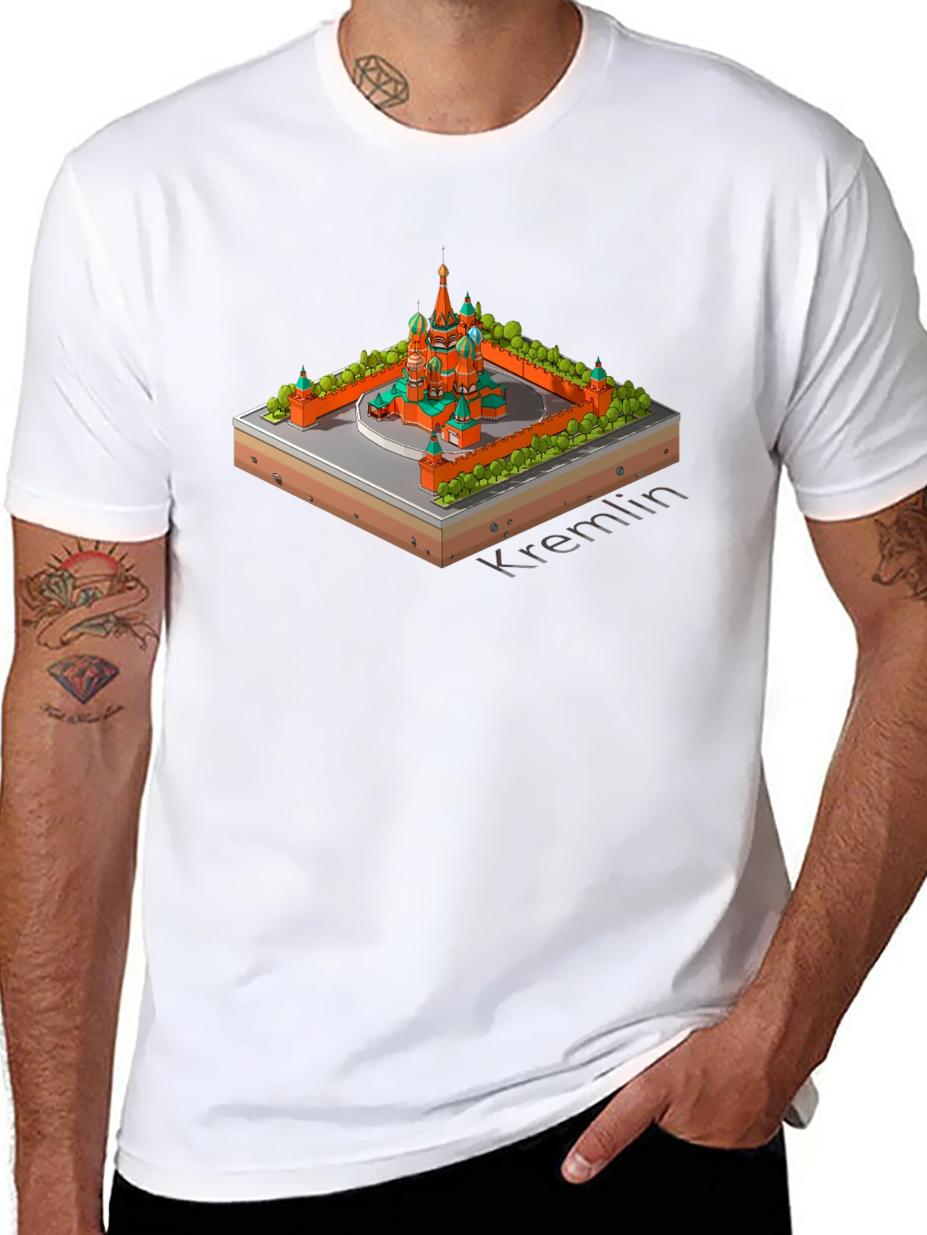 Kremlin Isometric Black T-Shirt