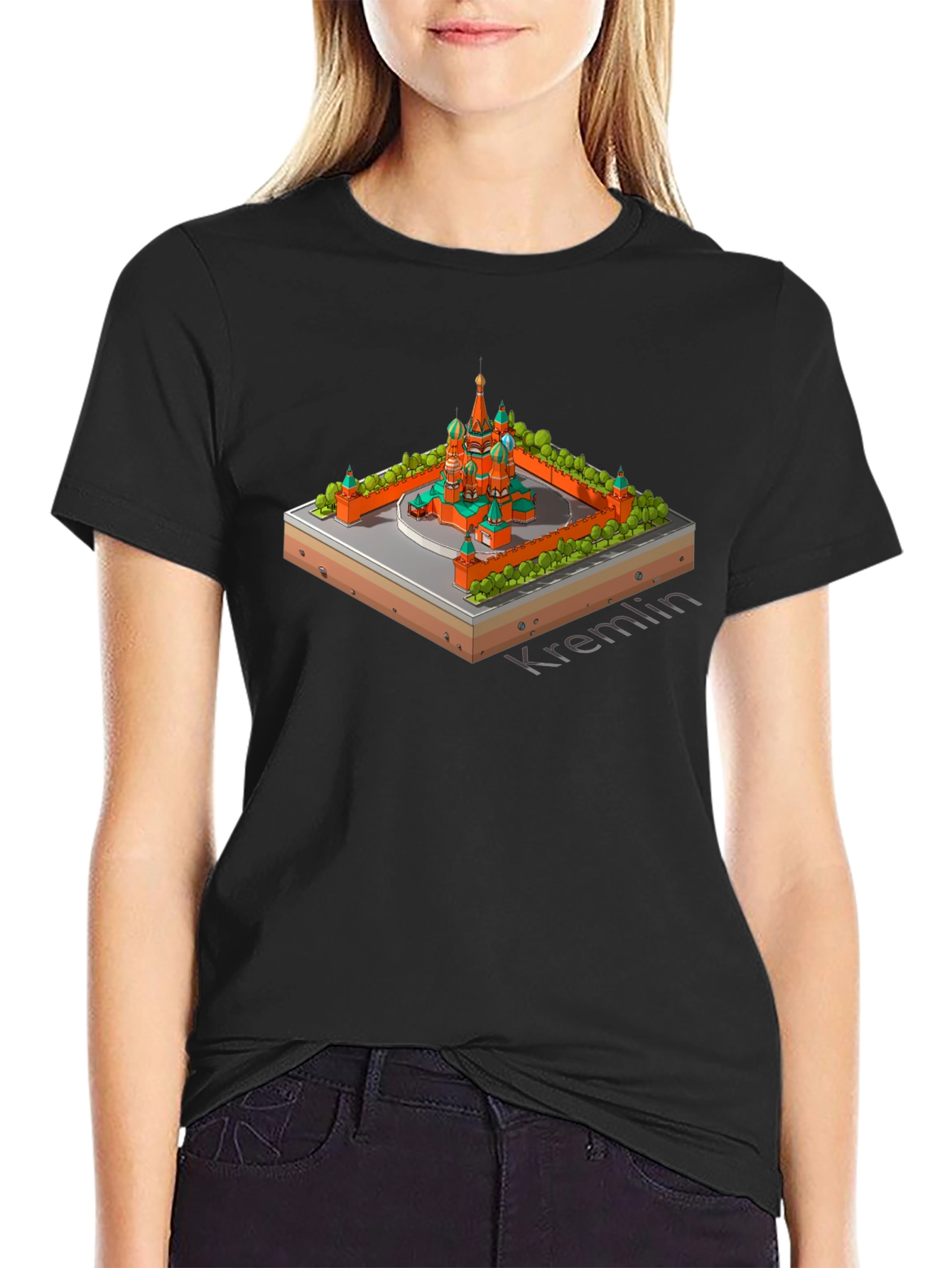 Kremlin Isometric Black T-Shirt