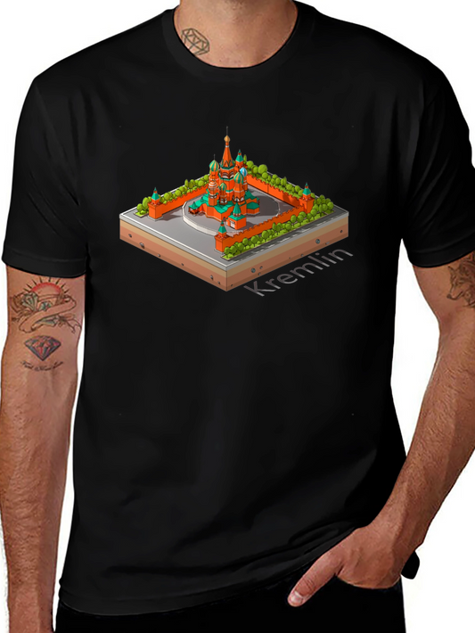 Kremlin Isometric Black T-Shirt