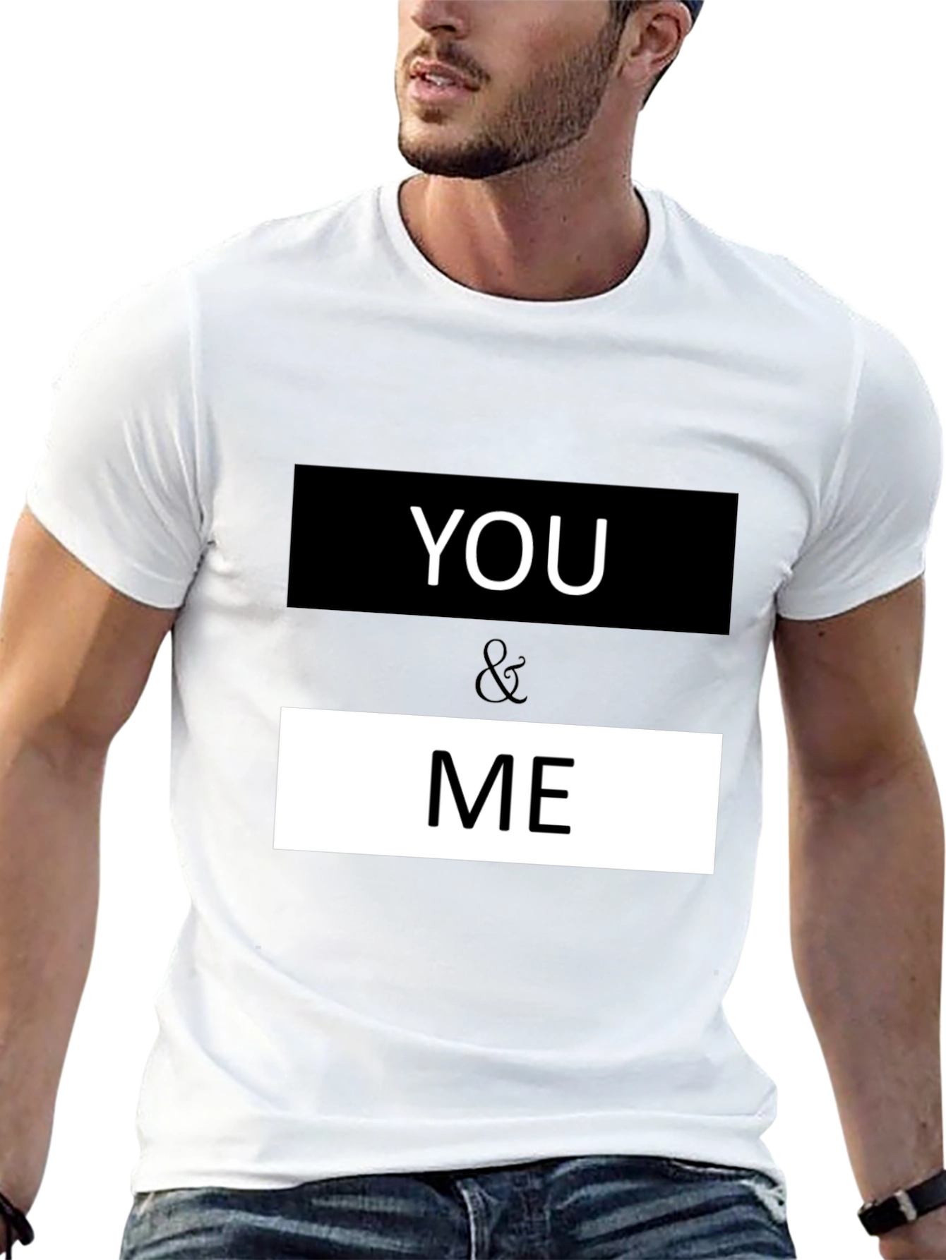 You & Me Graphic Print Crew Neck T-Shirt