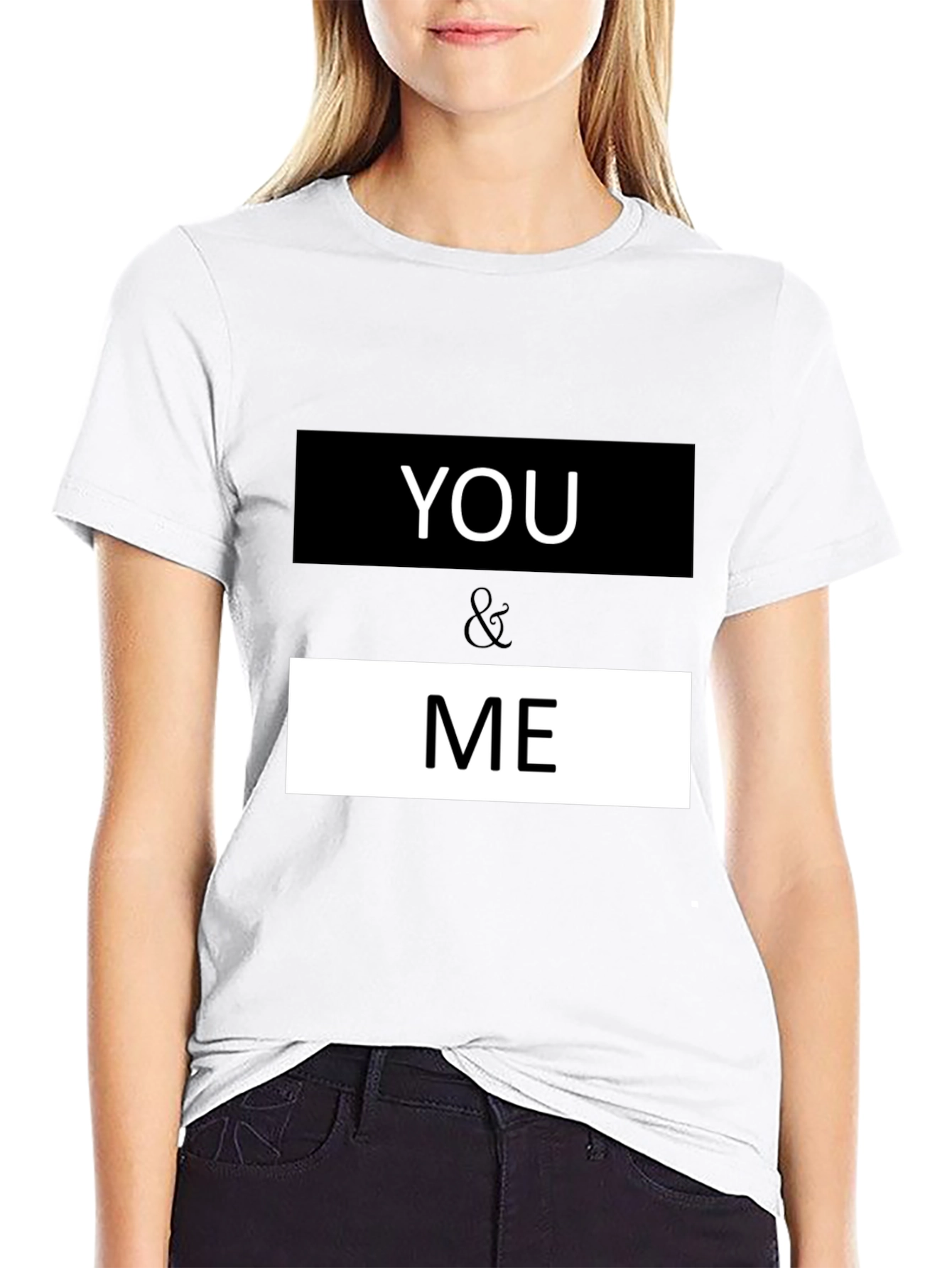 You & Me Graphic Print Crew Neck T-Shirt