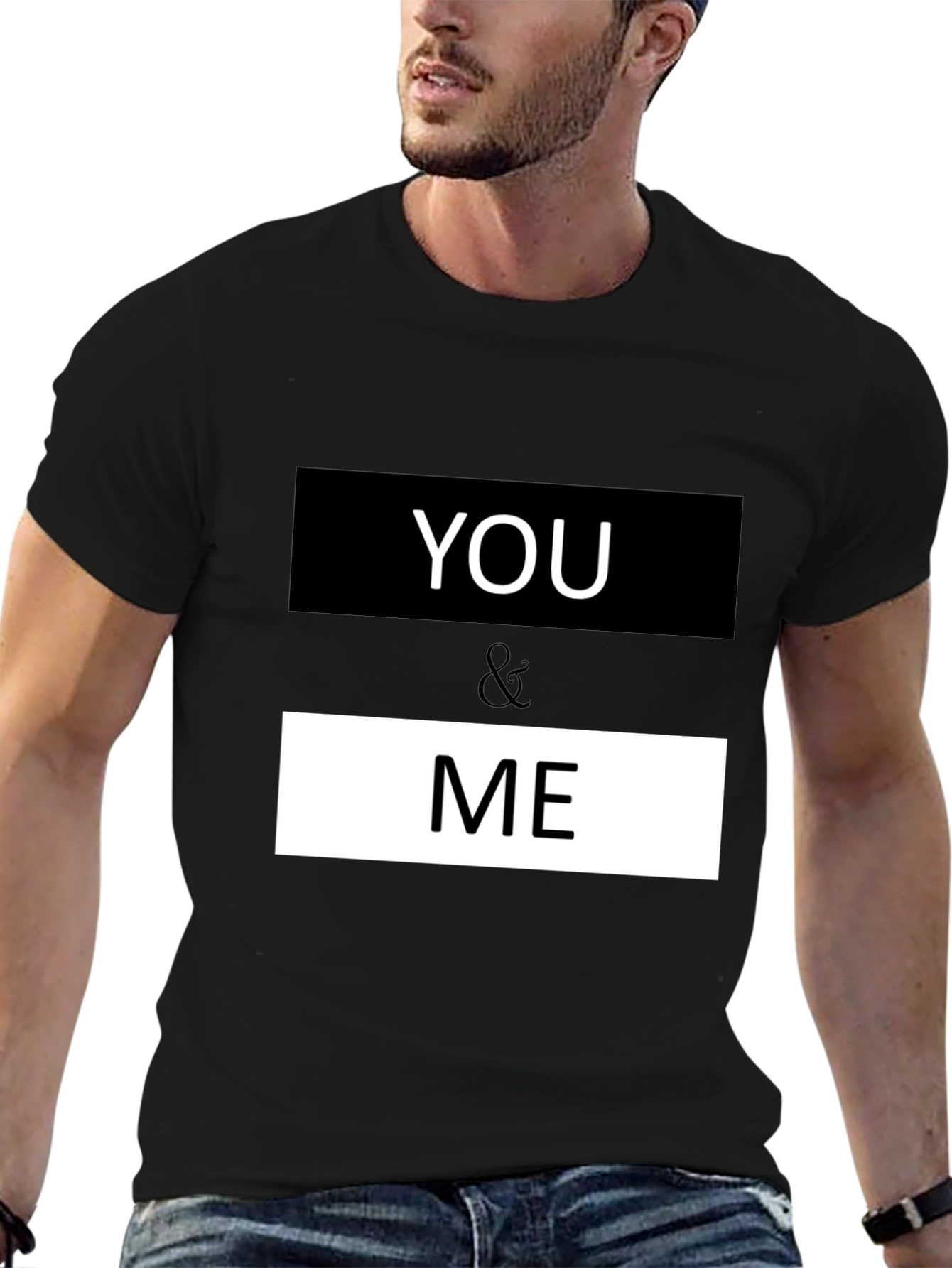 You & Me Graphic Print Crew Neck T-Shirt