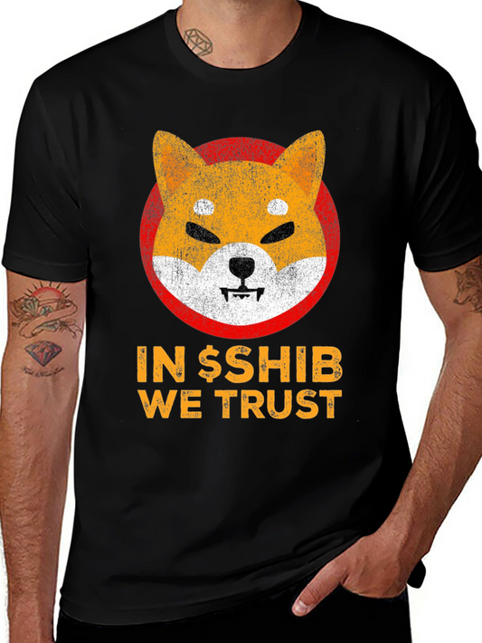 In $SHIB We Trust T-Shirt - Shiba Inu Crypto Meme Tee