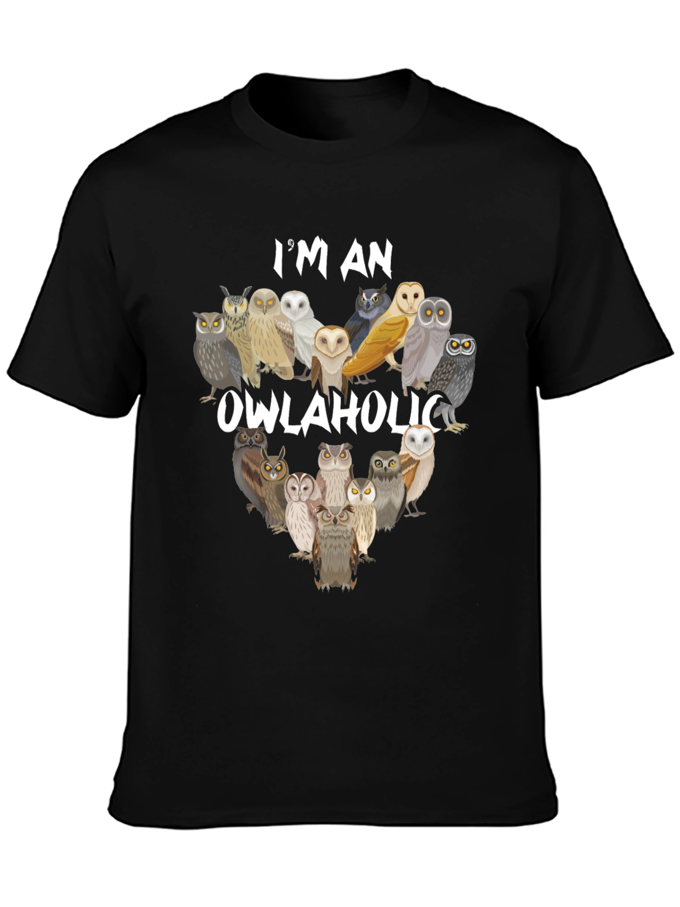 Owlaholic T-Shirt - Owl Lover Apparel