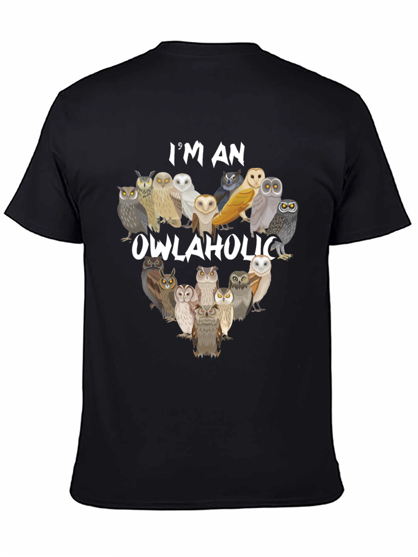 Owlaholic T-Shirt - Owl Lover Apparel