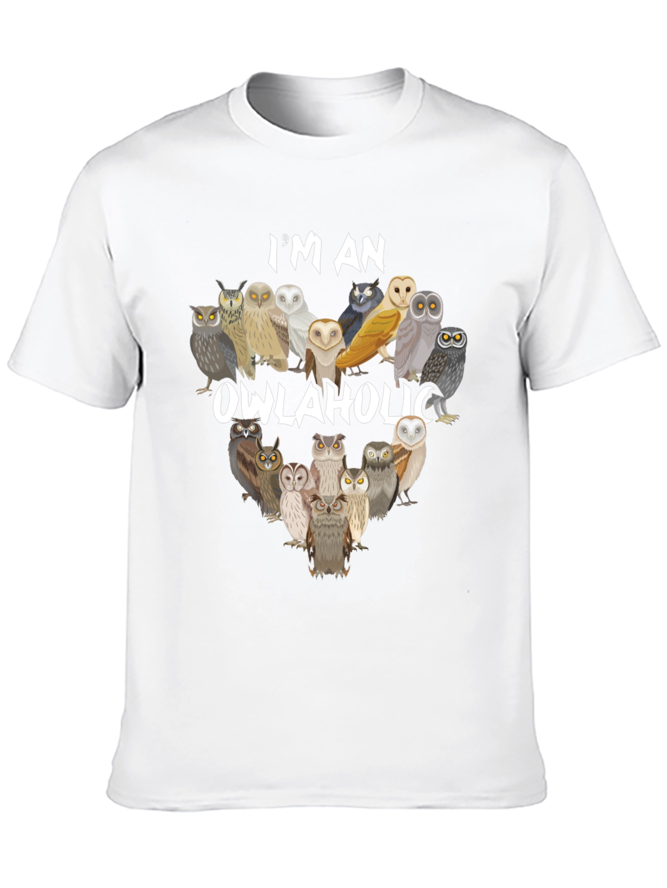 Owlaholic T-Shirt - Owl Lover Apparel