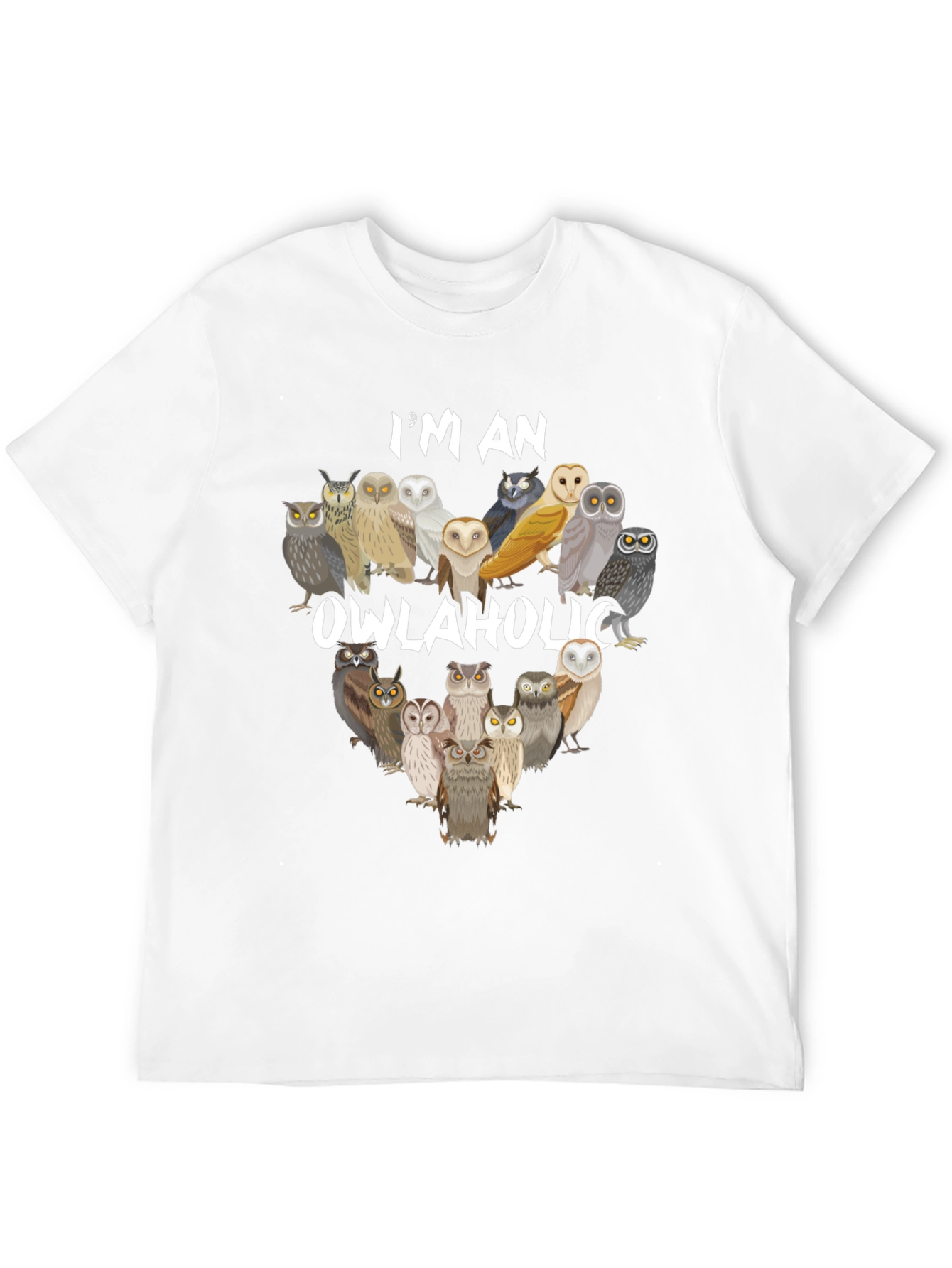 Owlaholic T-Shirt - Owl Lover Apparel