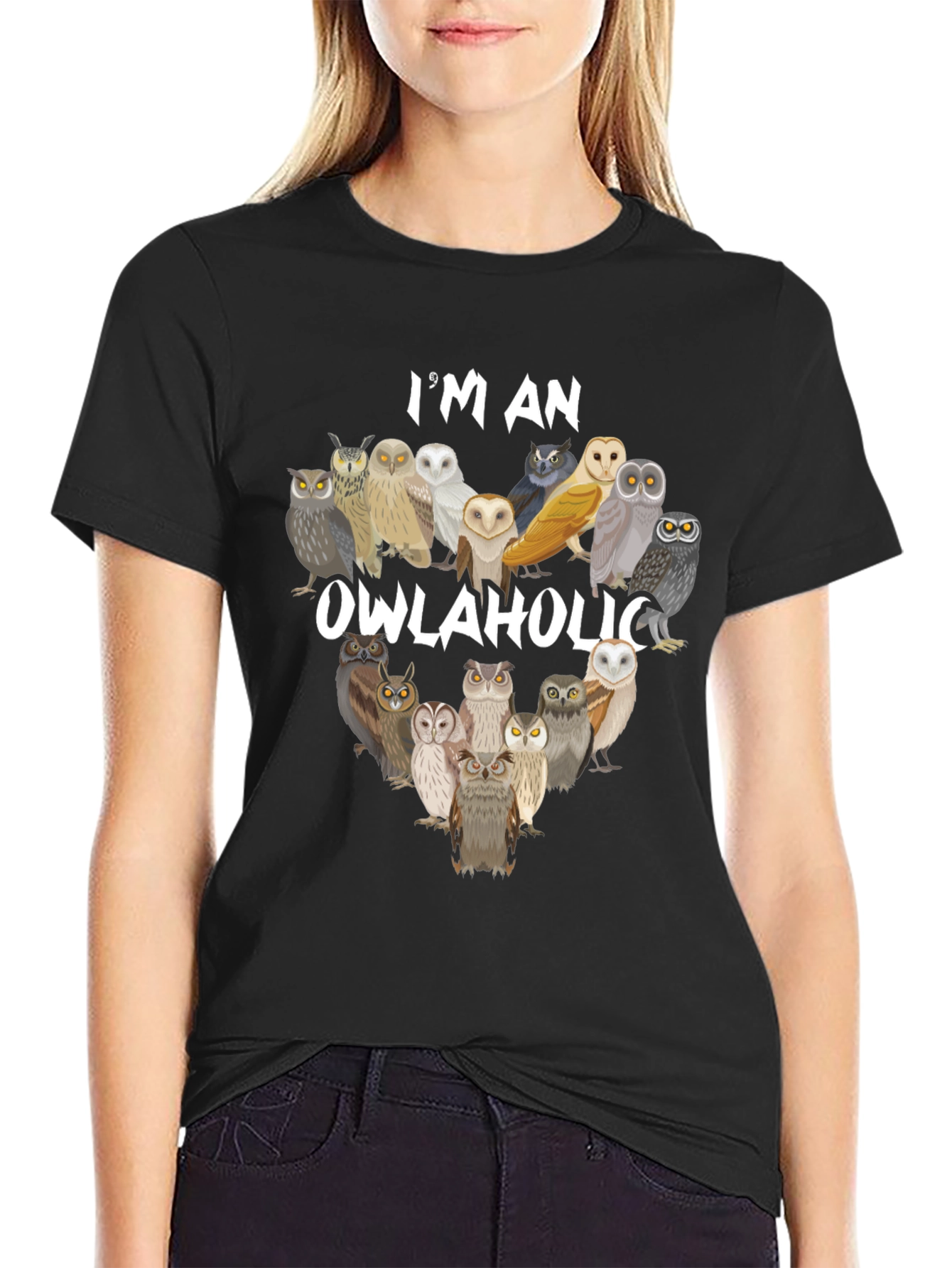 Owlaholic T-Shirt - Owl Lover Apparel