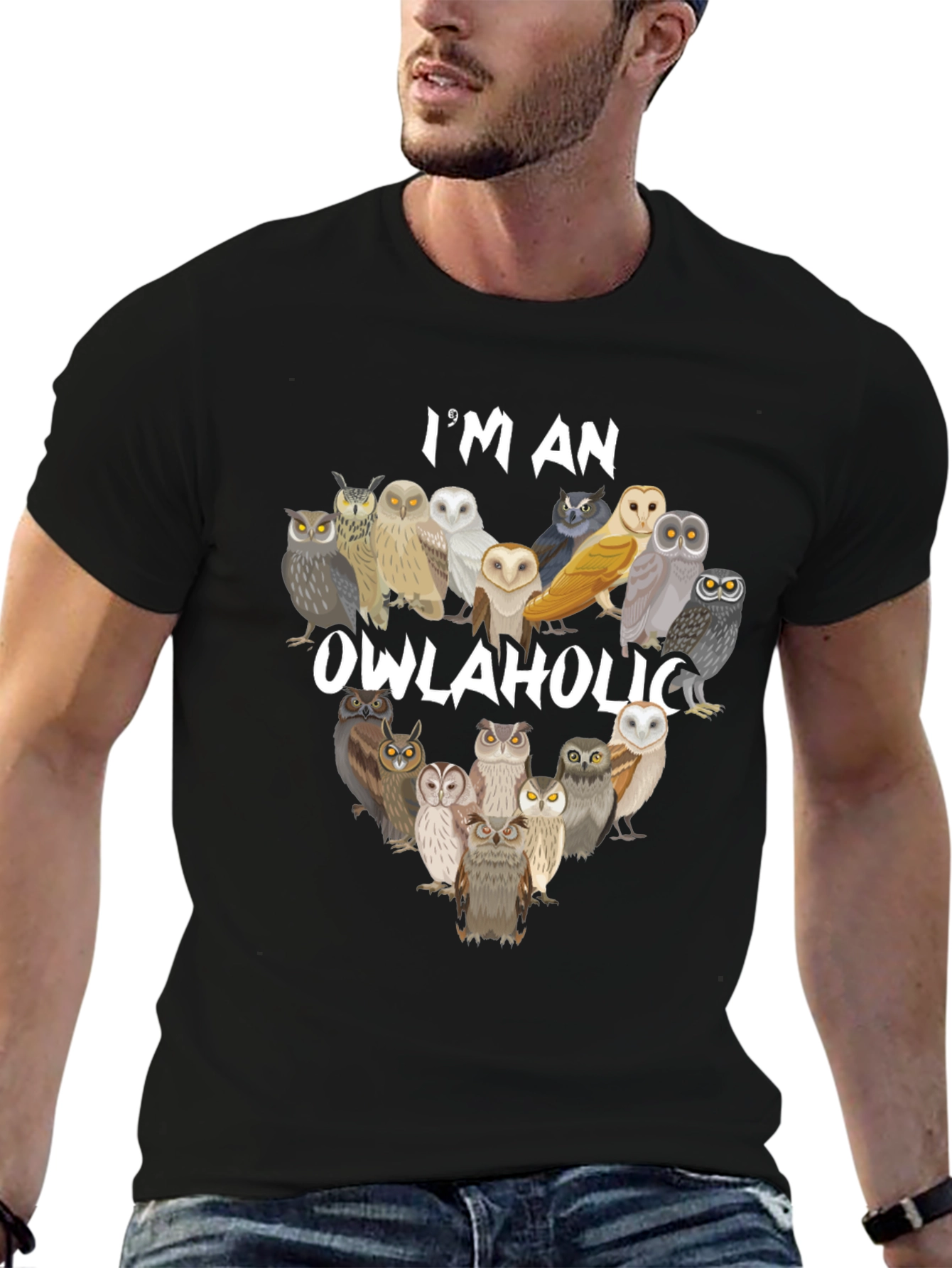 Owlaholic T-Shirt - Owl Lover Apparel