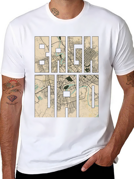 Baghdad Map T-Shirt - Cityscape Graphic Tee