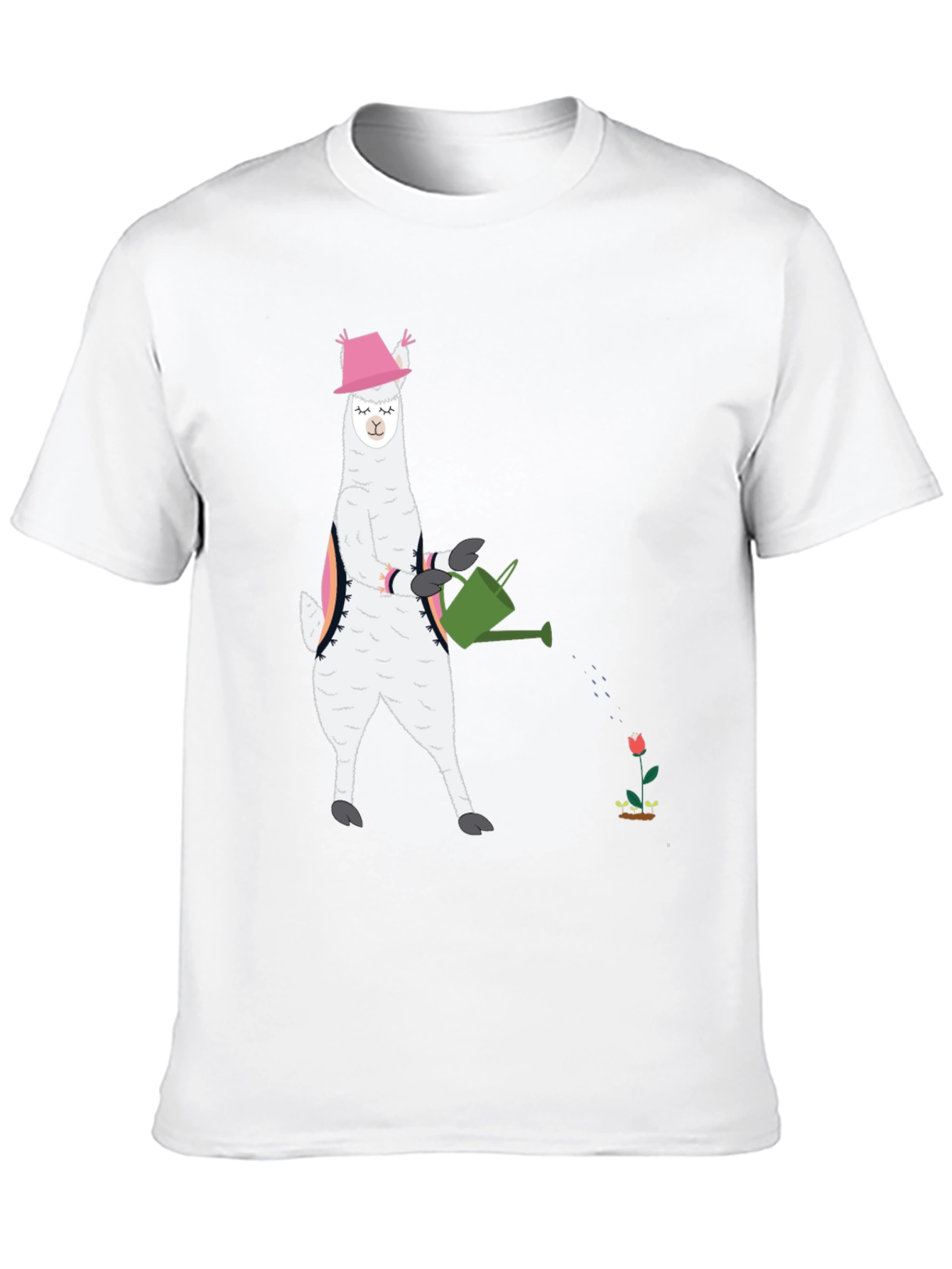 Llama Gardening T-Shirt - Cute Animal Tee