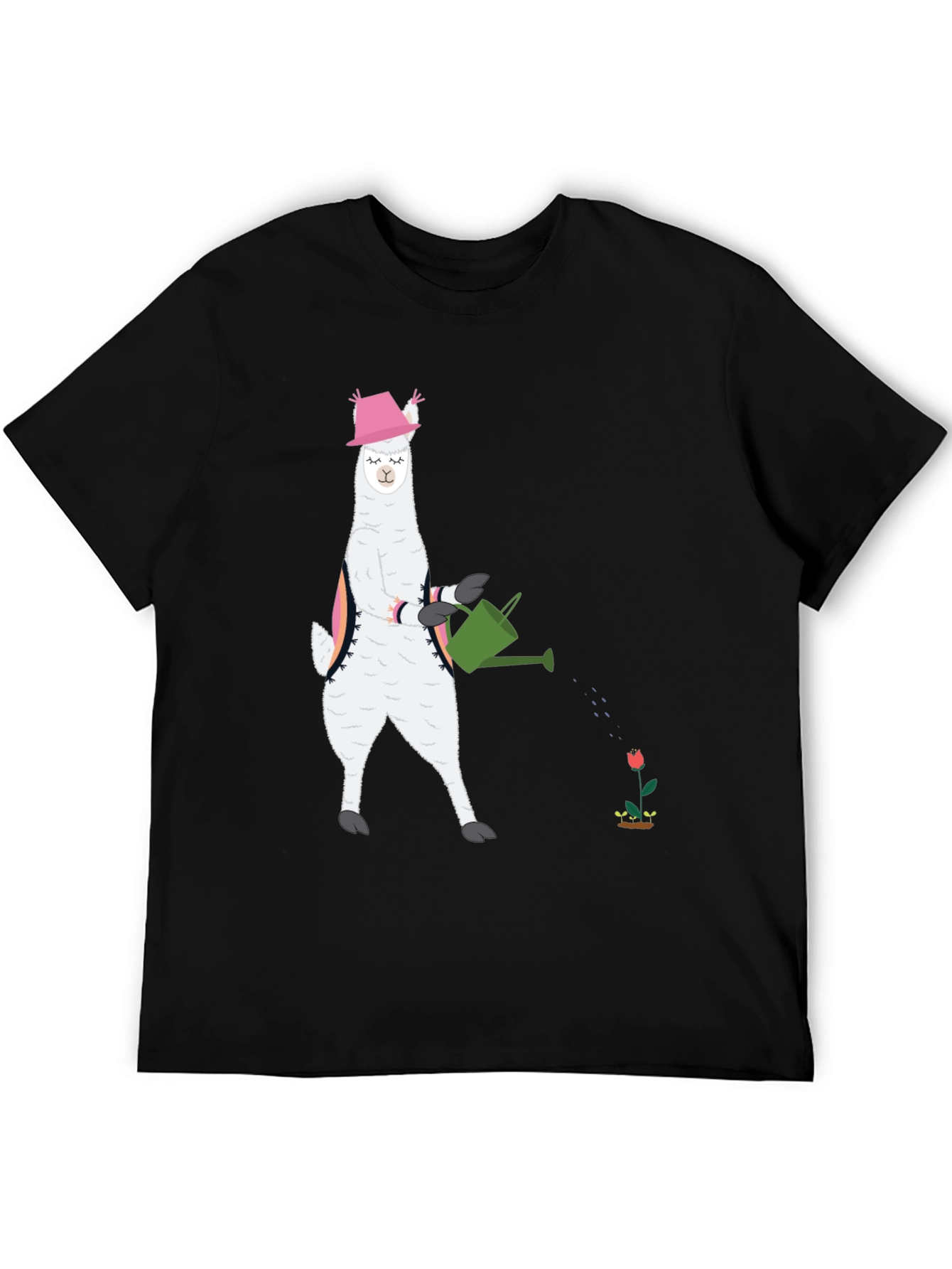 Llama Gardening T-Shirt - Cute Animal Tee