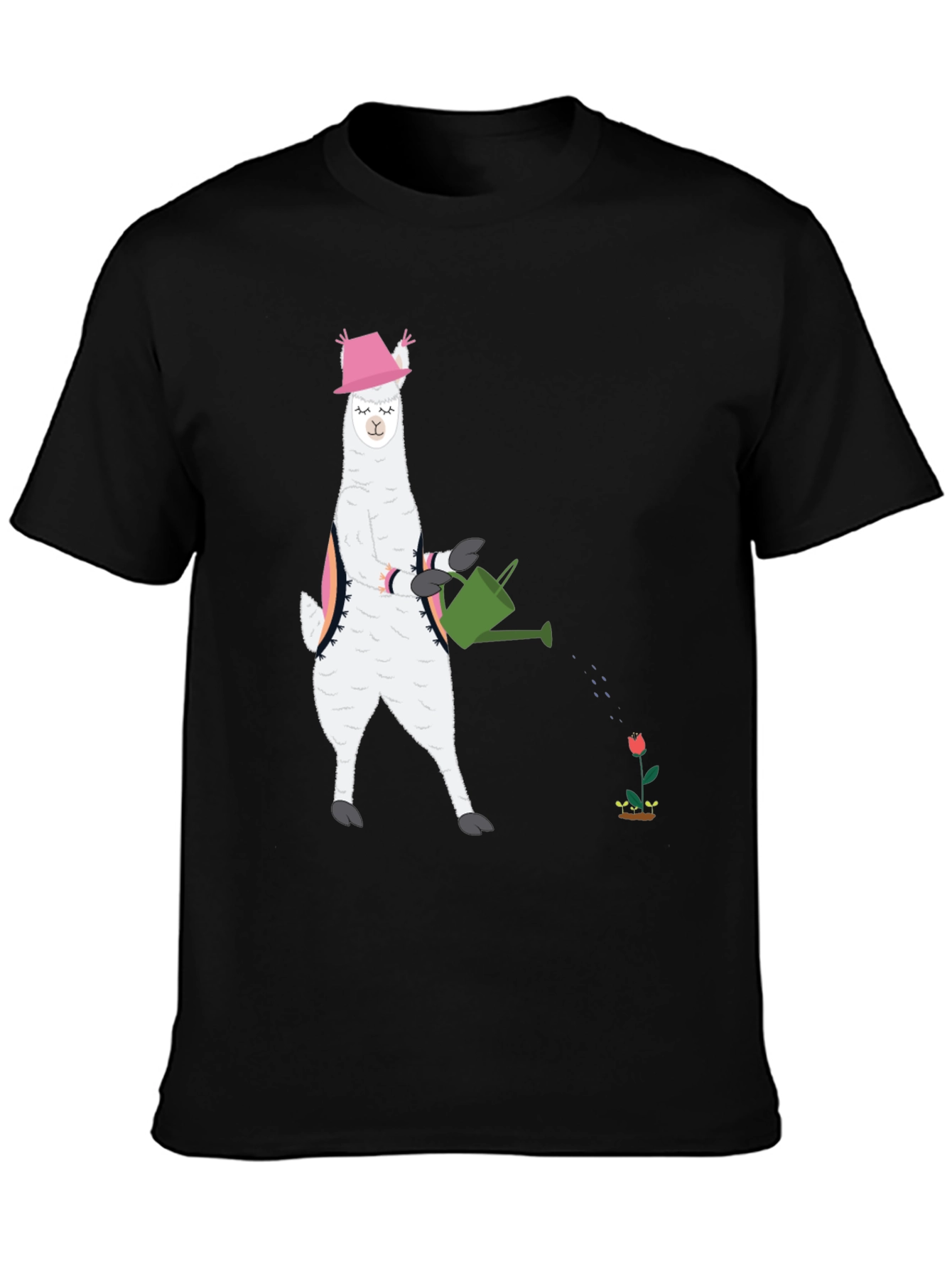 Llama Gardening T-Shirt - Cute Animal Tee