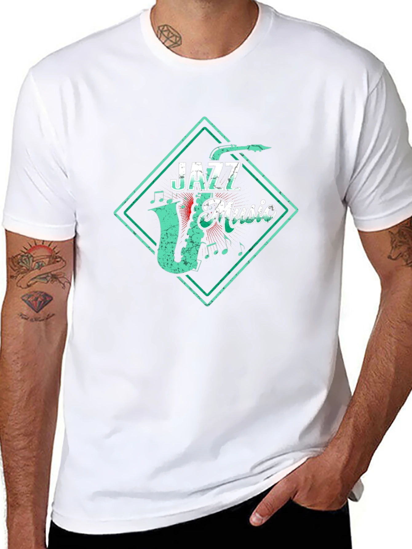 Retro Jazz Music Graphic Tee