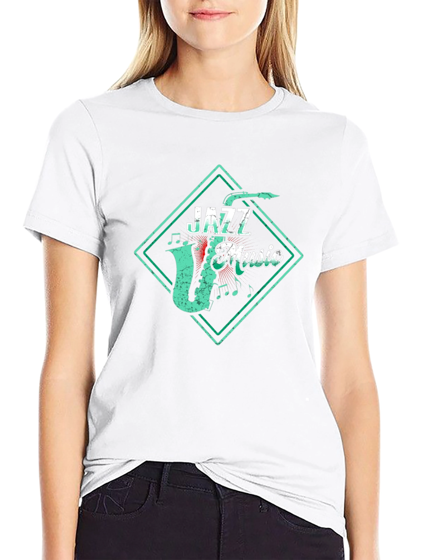 Retro Jazz Music Graphic Tee