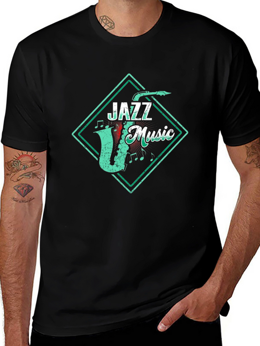 Retro Jazz Music Graphic Tee