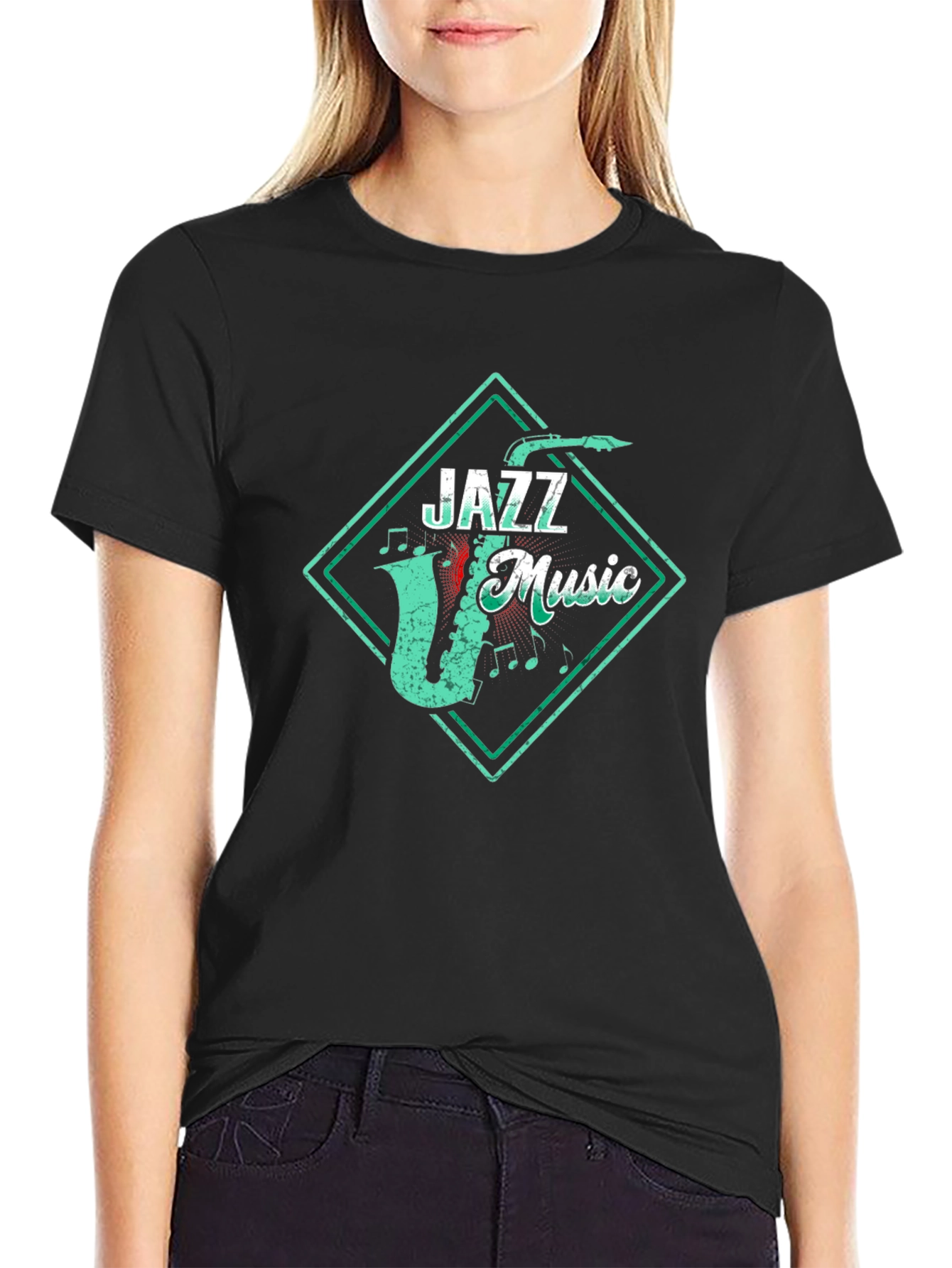 Retro Jazz Music Graphic Tee