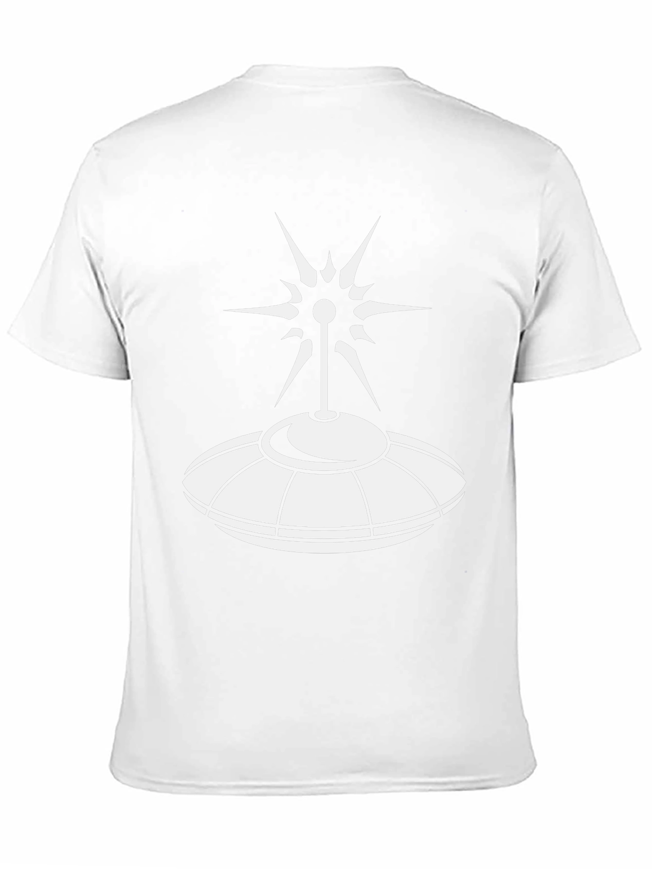 UFO Graphic T-Shirt - Black Cotton Alien Tee