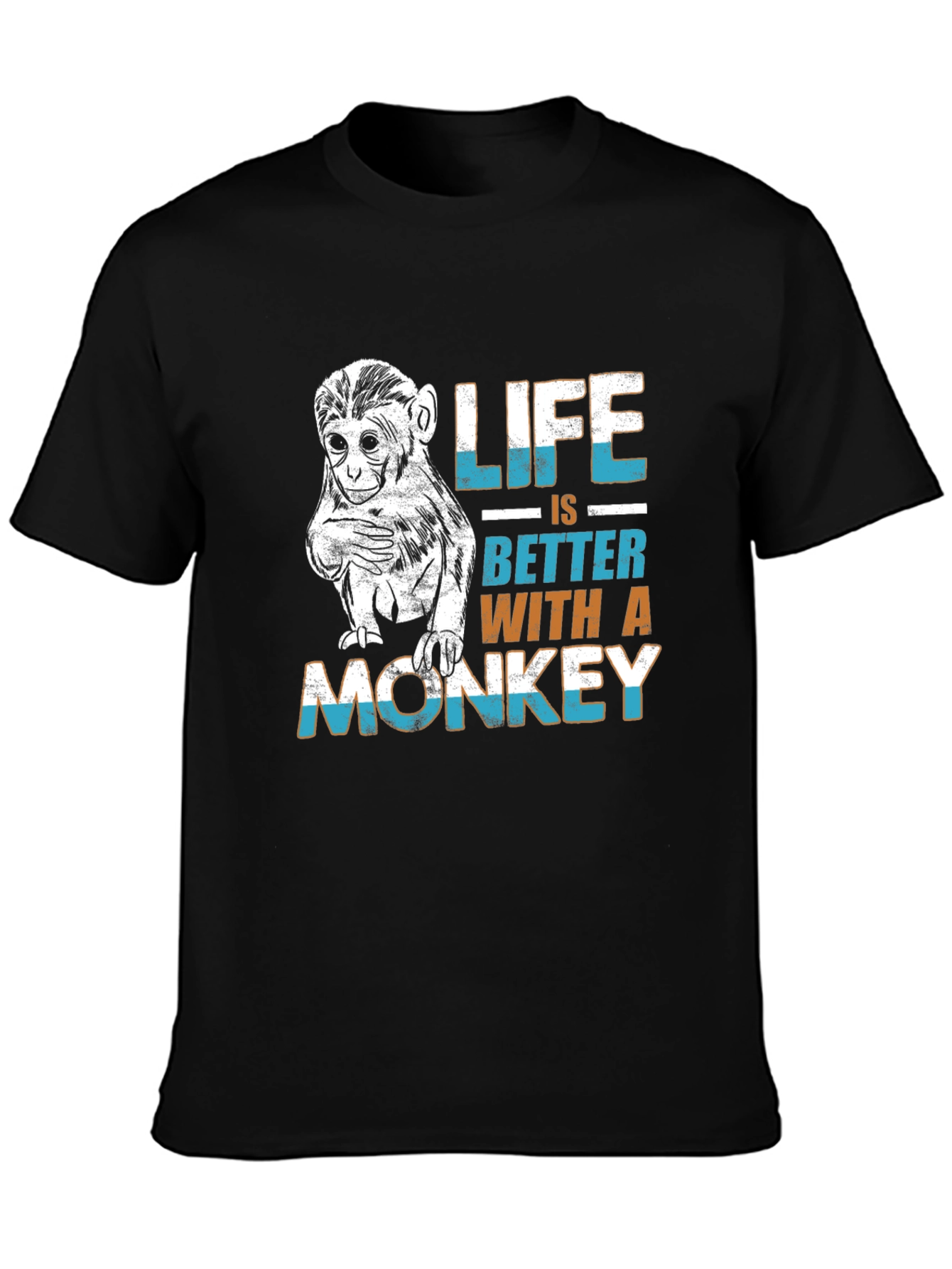 Life is Better Monkey Graphic Tee