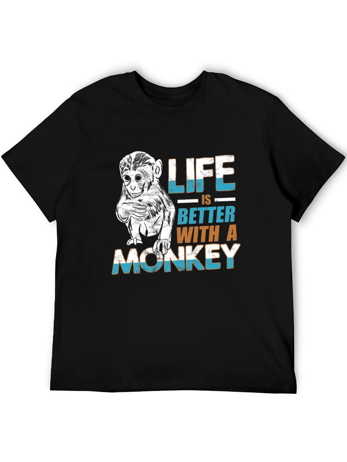 Life is Better Monkey Graphic Tee