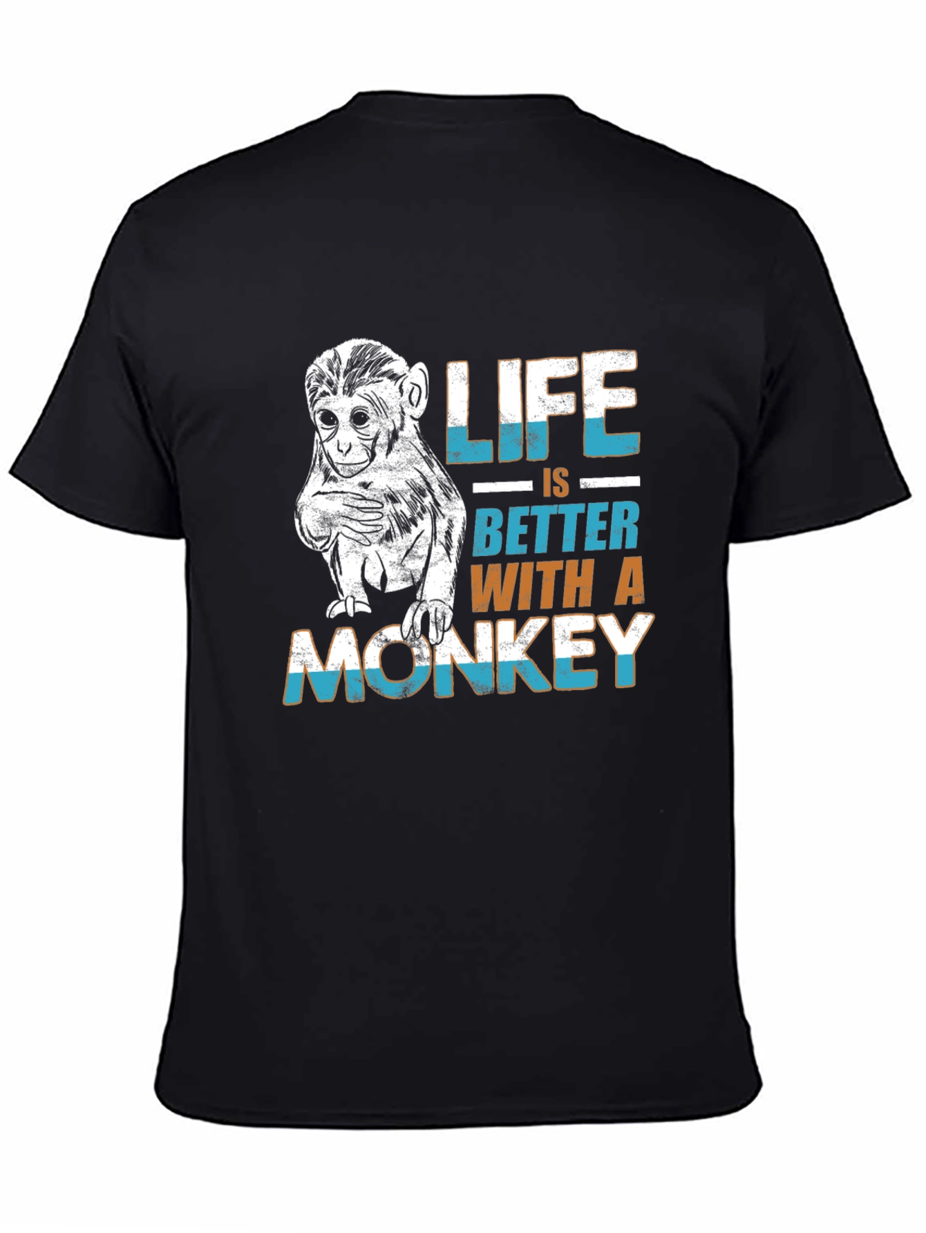 Life is Better Monkey Graphic Tee