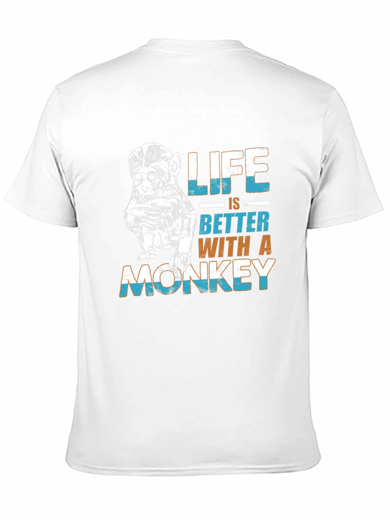 Life is Better Monkey Graphic Tee