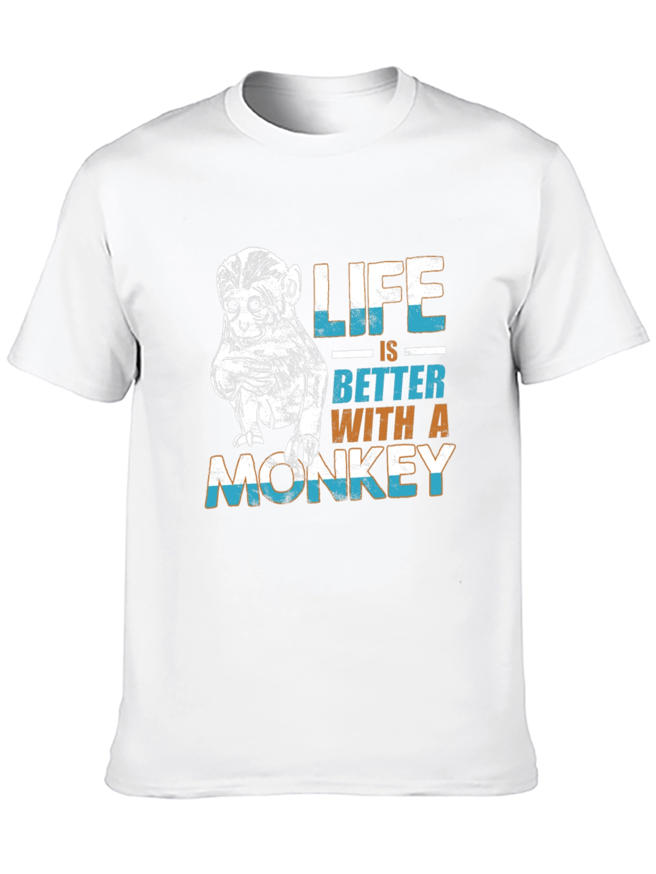 Life is Better Monkey Graphic Tee
