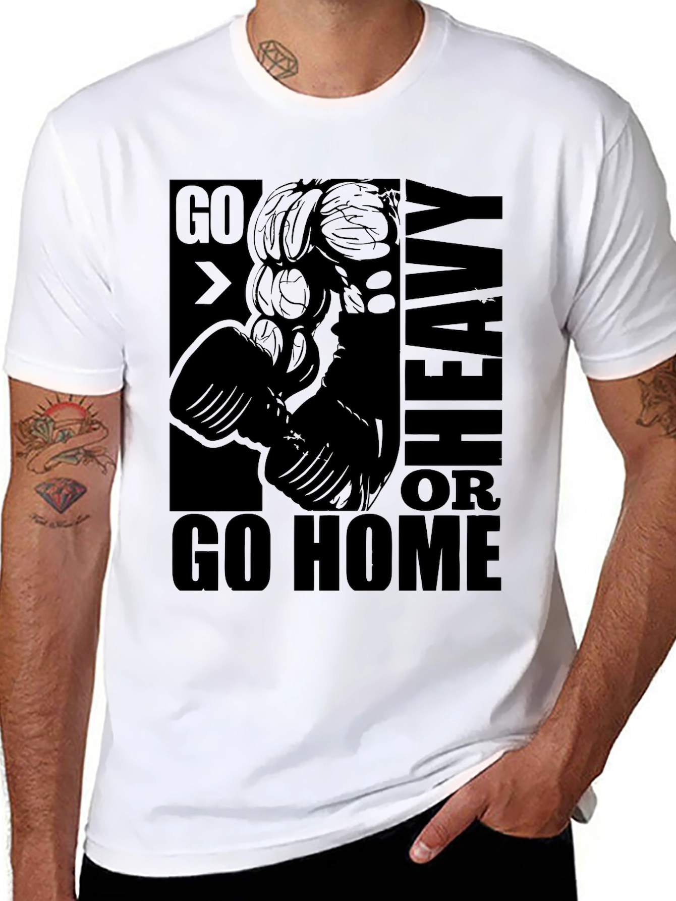 Go Heavy or Go Home Graphic Tee