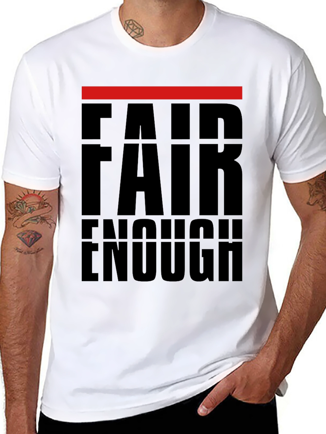 Fair Enough Graphic Print T-Shirt