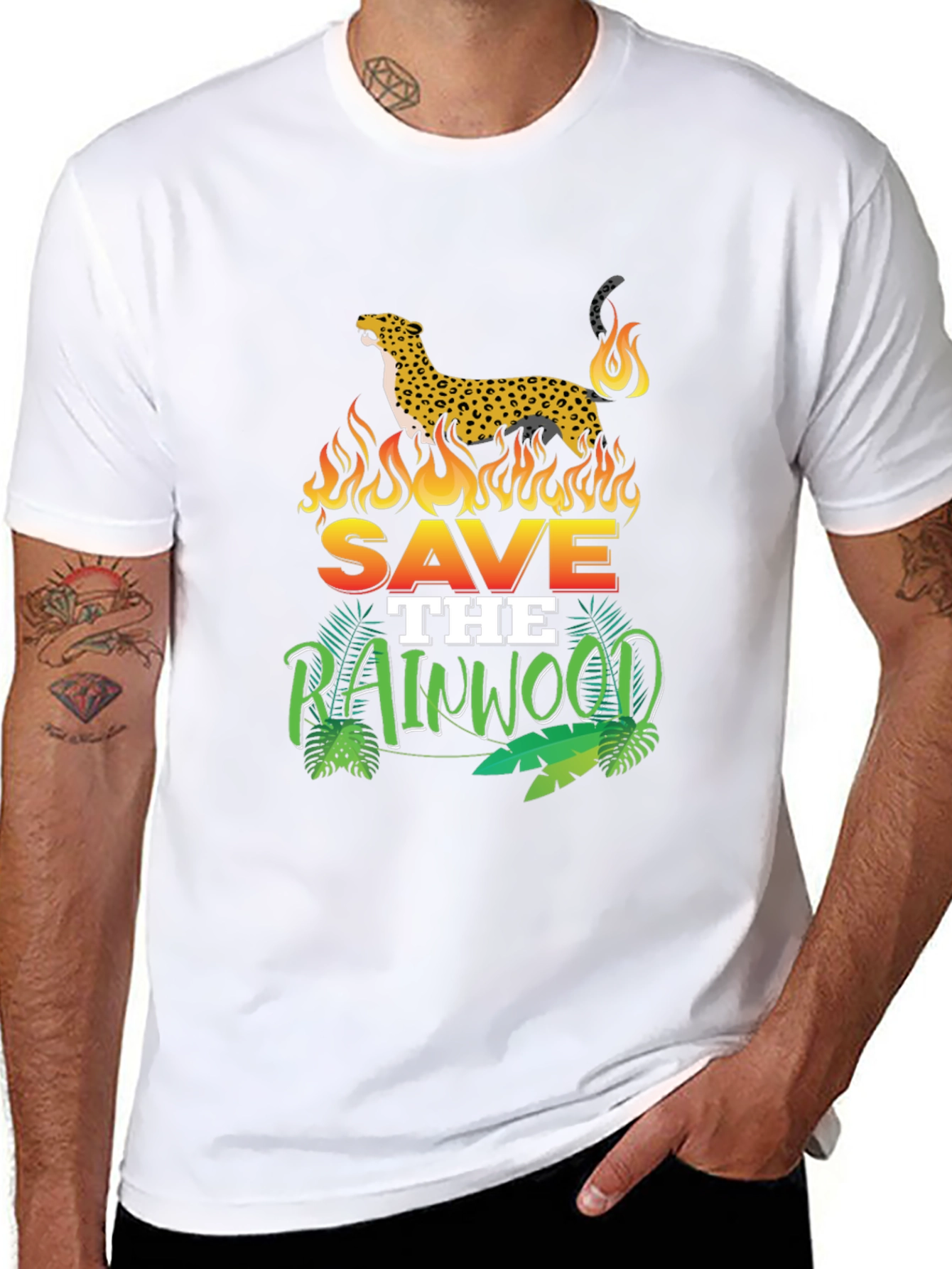 Save the Rainwood Leopard Tee