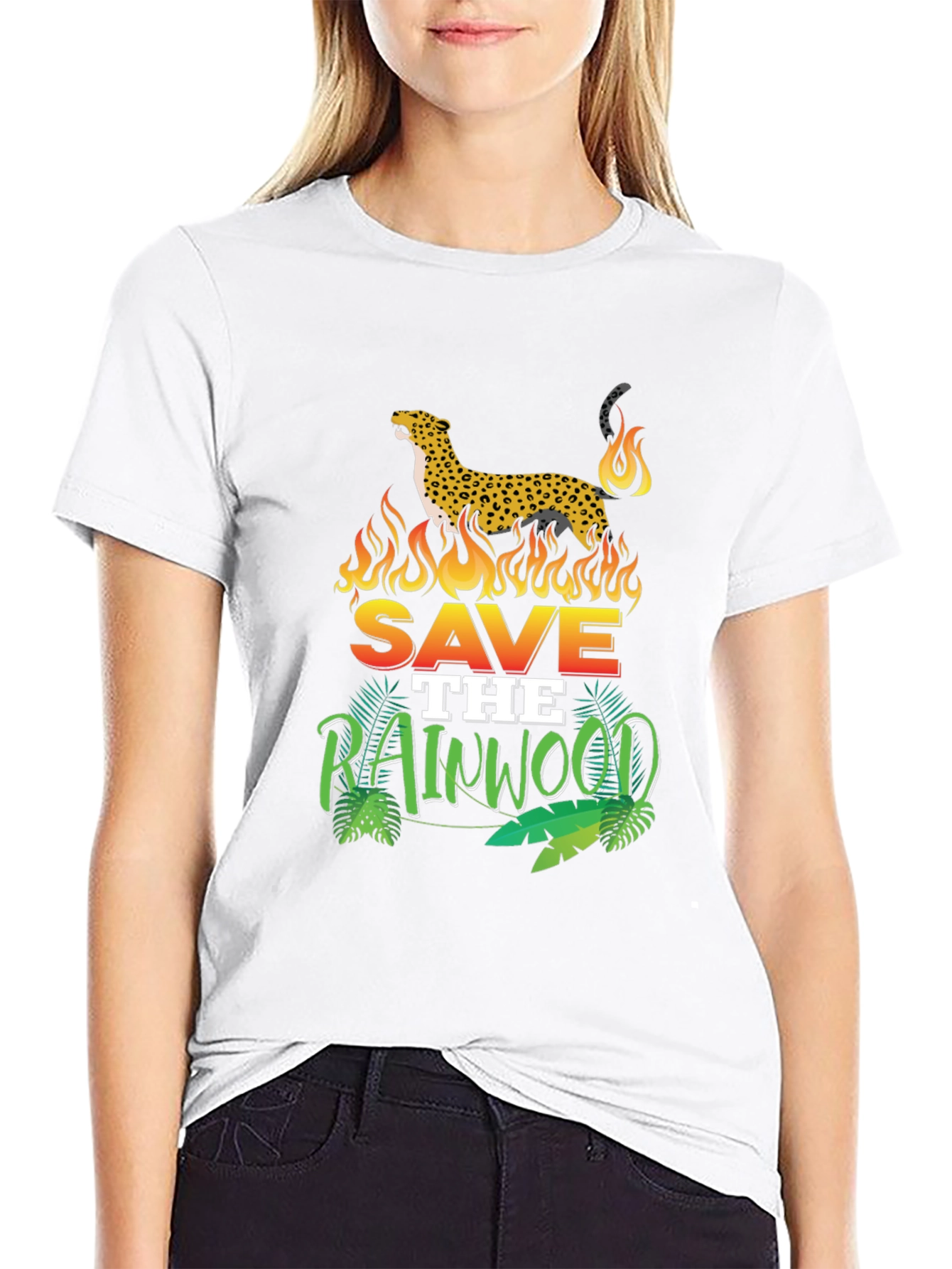 Save the Rainwood Leopard Tee