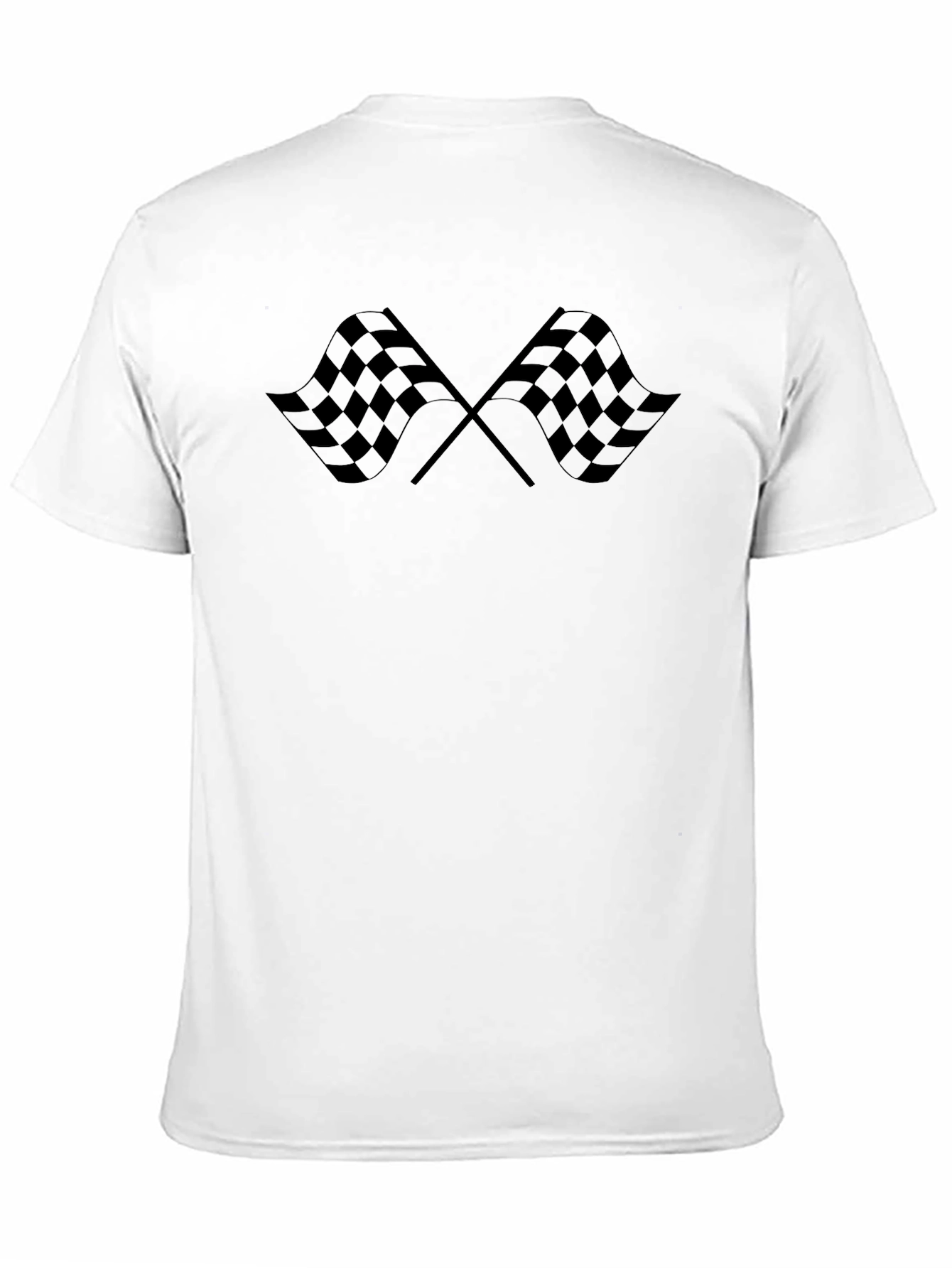 Checkered Flag Graphic T-Shirt - Racing Fan Apparel