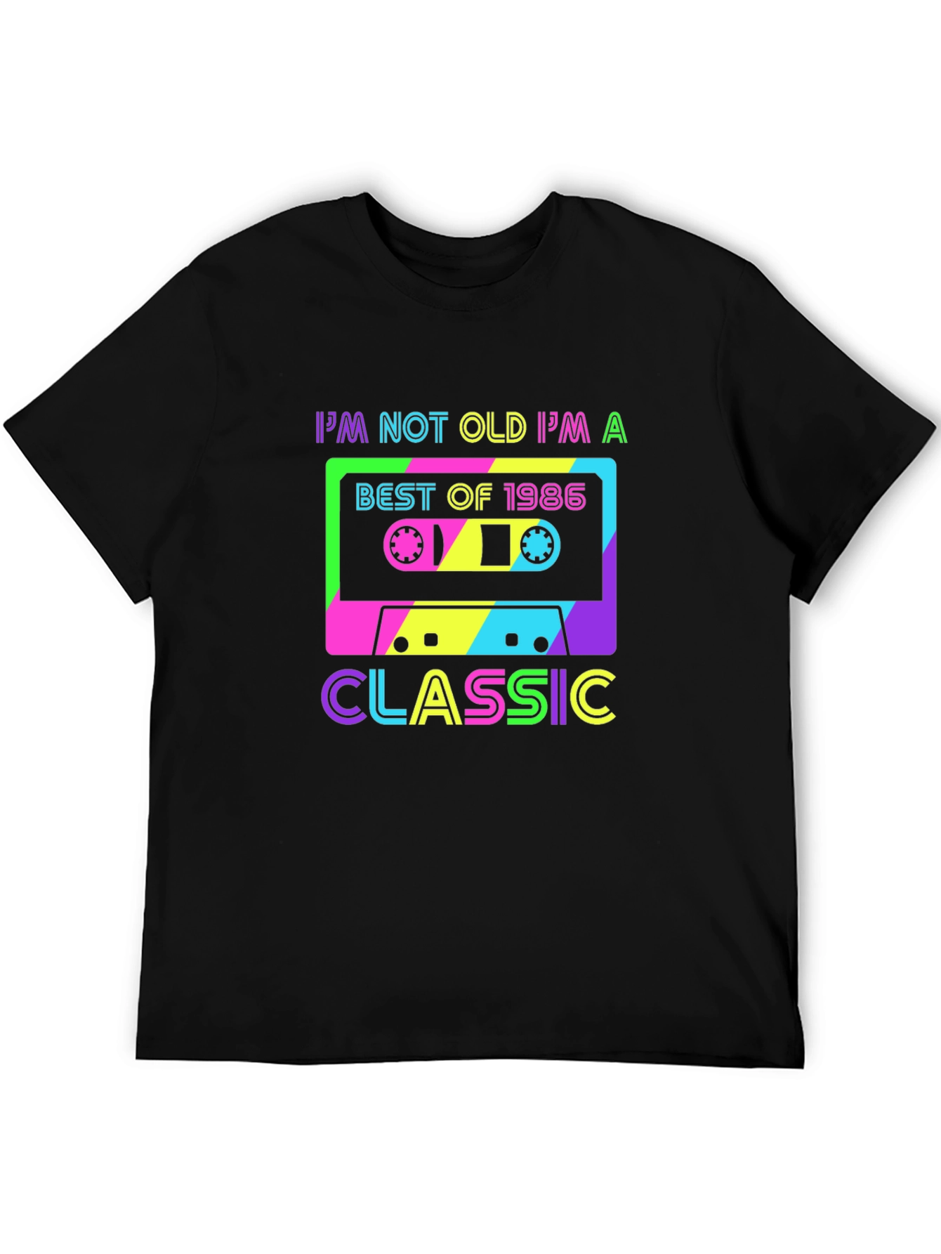 Best of 1986 Classic Cassette Graphic T-Shirt