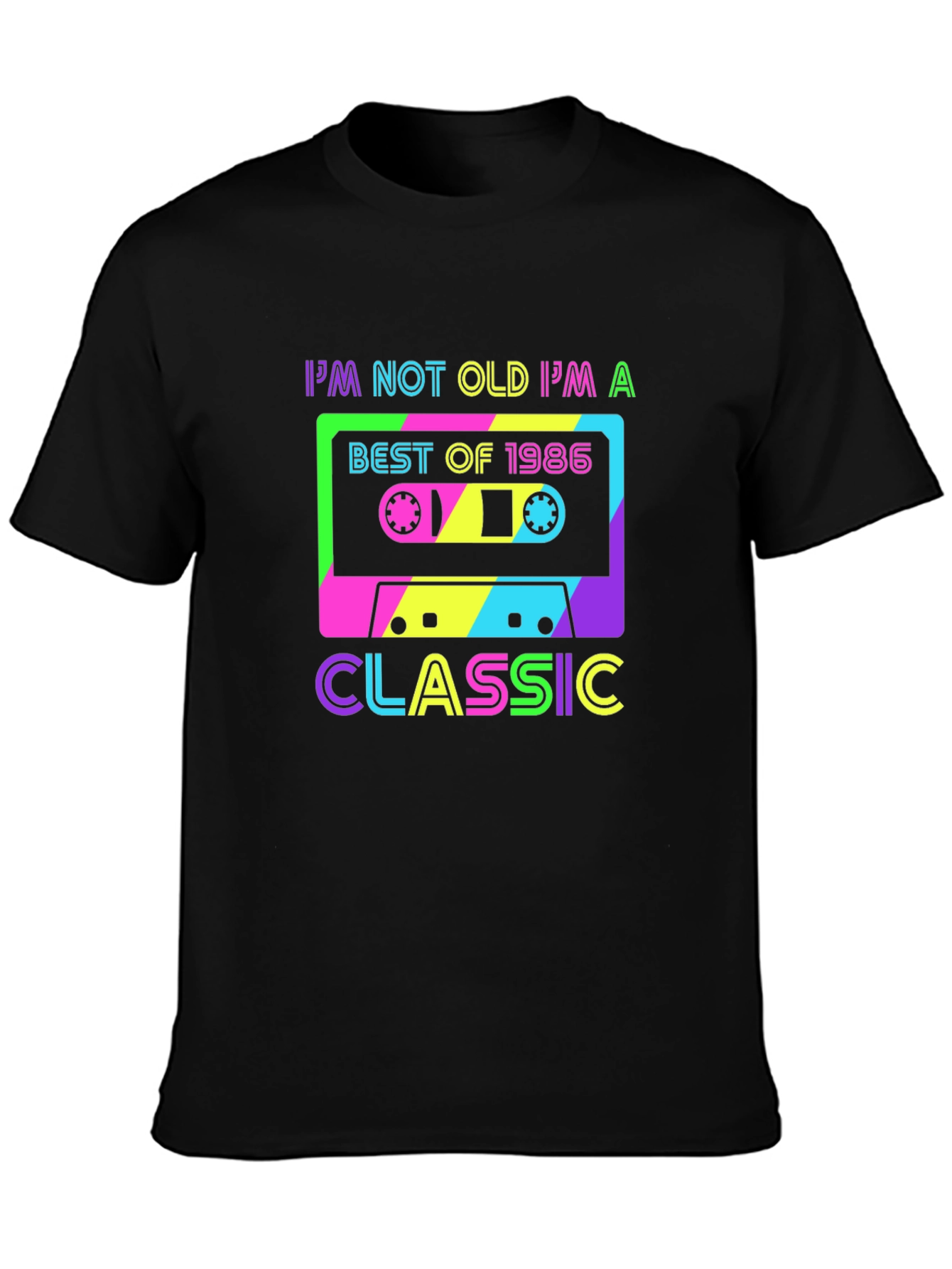 Best of 1986 Classic Cassette Graphic T-Shirt