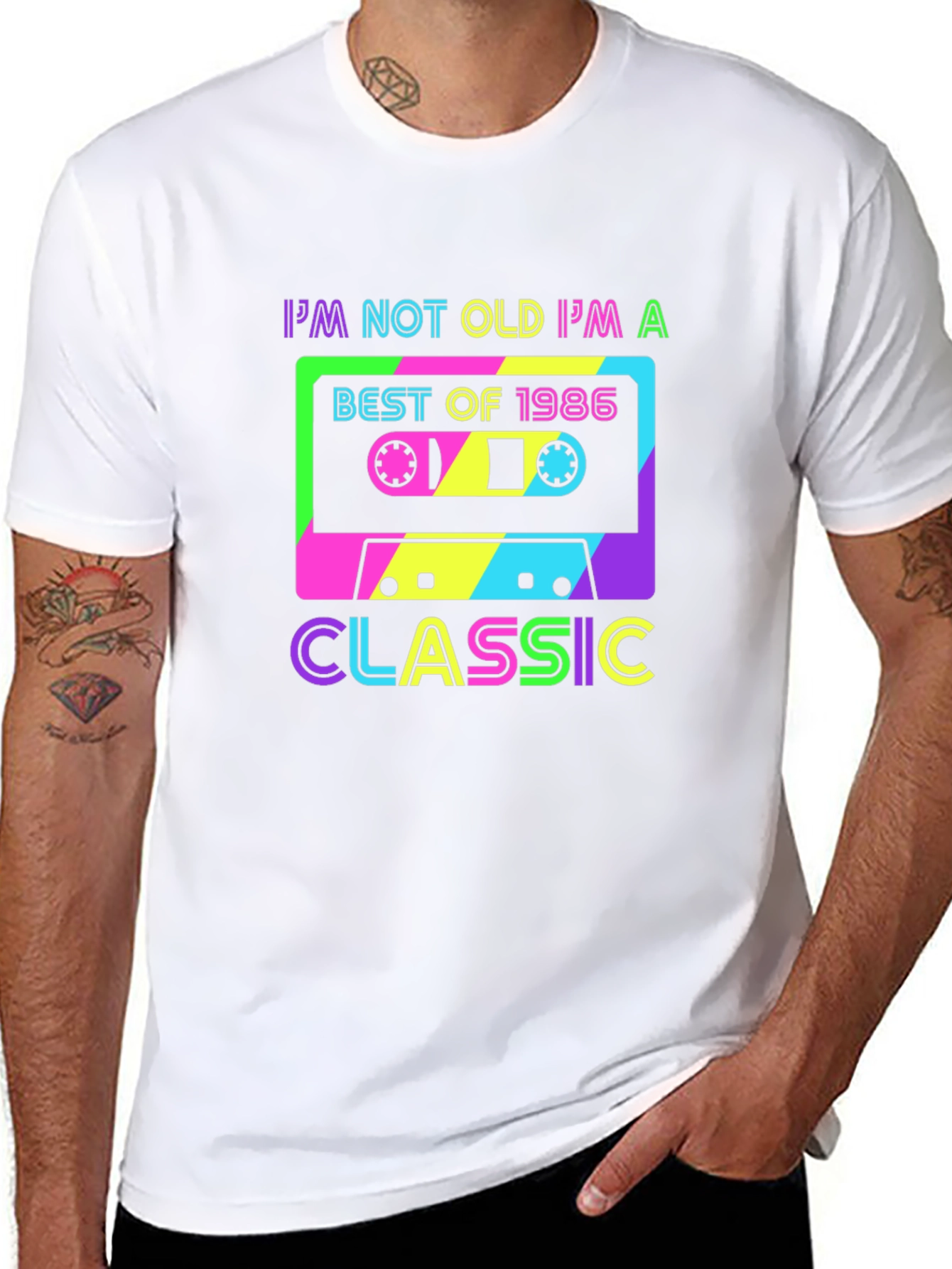 Best of 1986 Classic Cassette Graphic T-Shirt