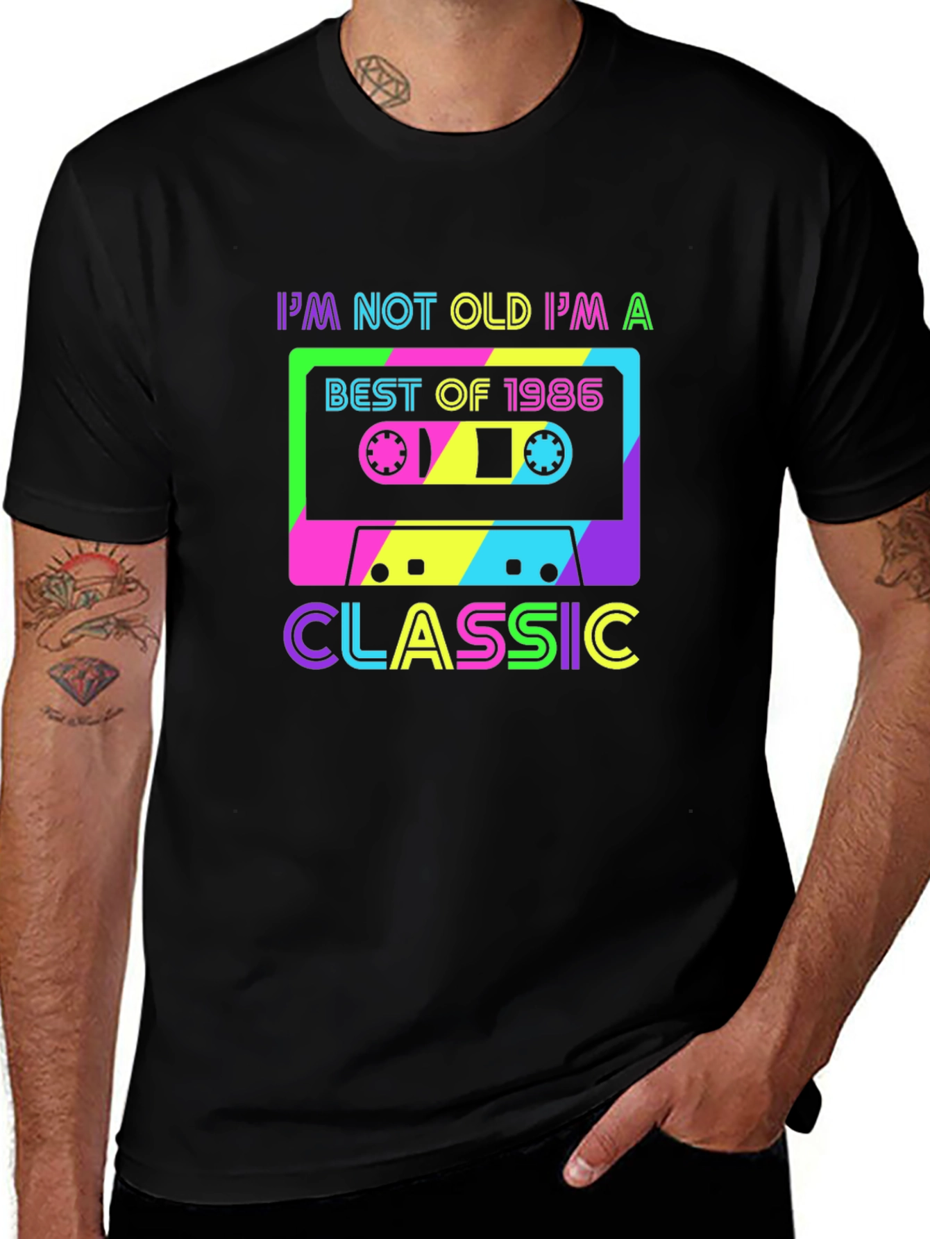 Best of 1986 Classic Cassette Graphic T-Shirt